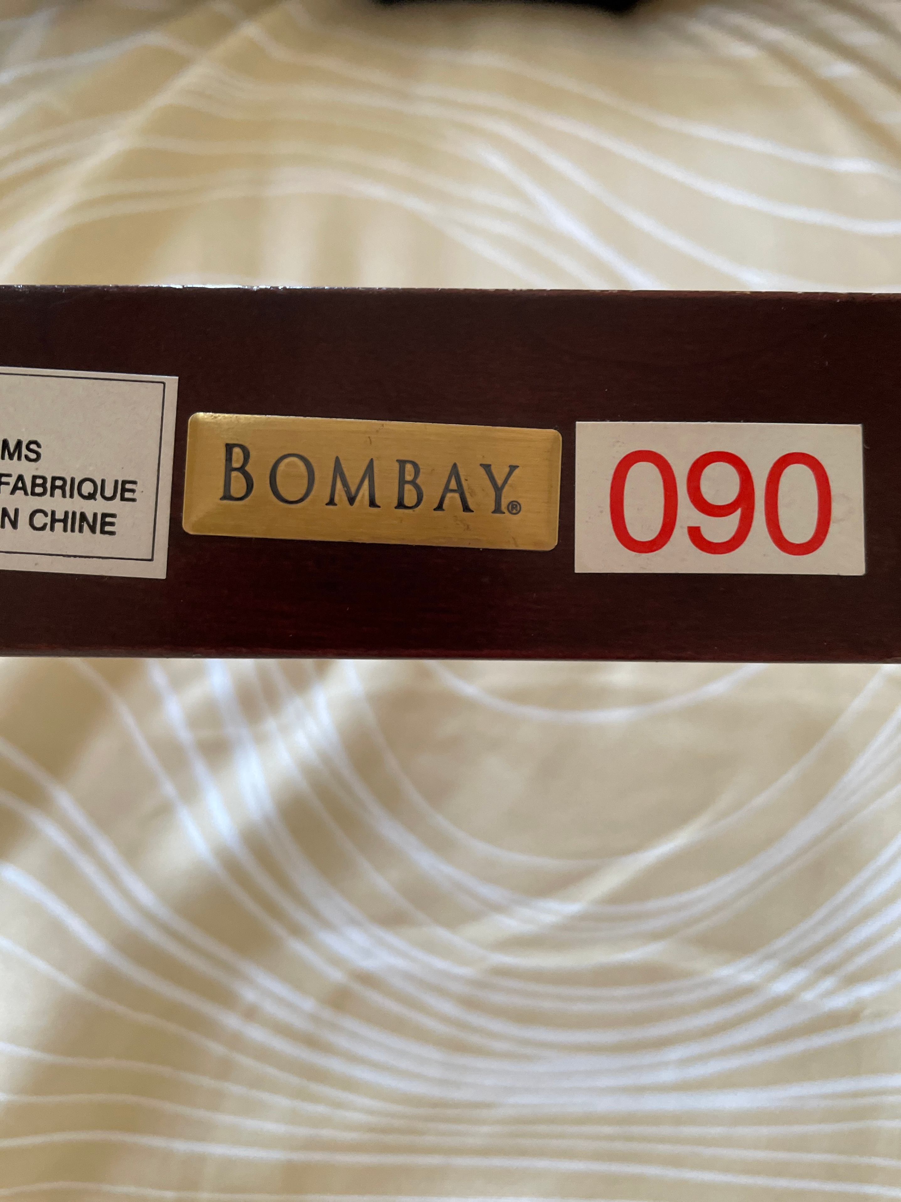 Bombay Co. Folding Valet Stand – Mahogany & Brass - photo 4