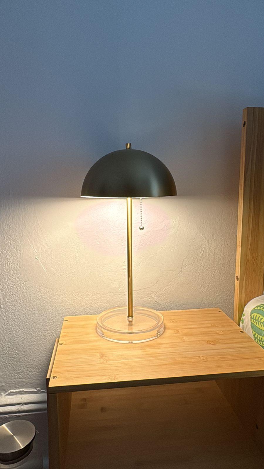 Gold and Black Dome Desk Lamp