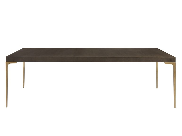 Soliloquy Extendable Dining Table - Brown Oak Wood - photo 2