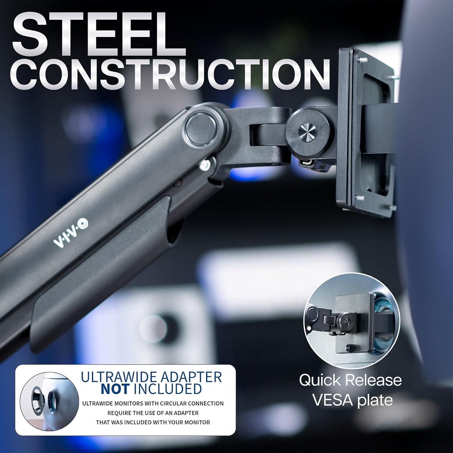 New VIVO Ultrawide Monitor Tension Arm for up to 49 inch Screens - photo 4