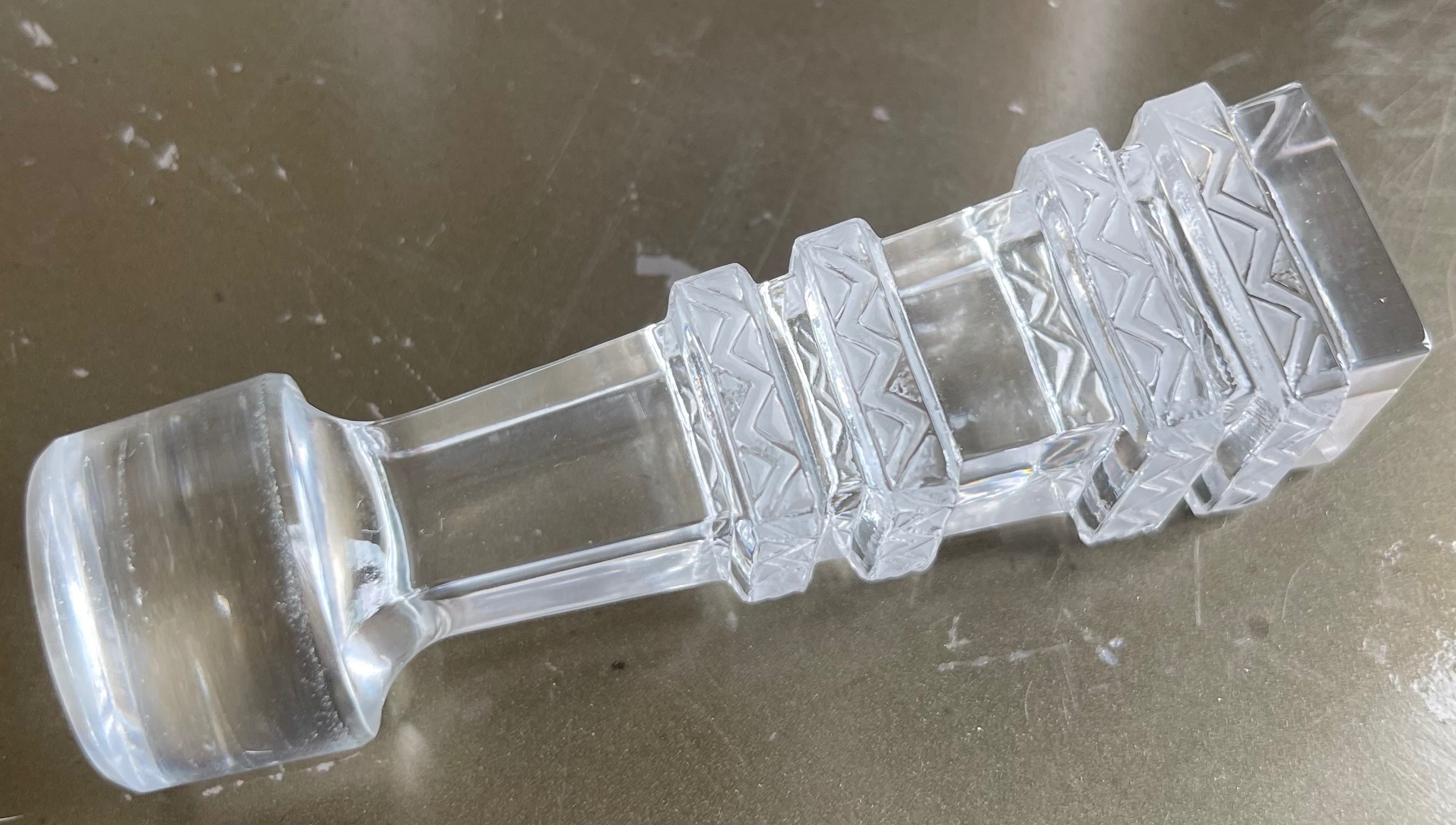 Vintage Lalique France Signed Argos Crystal Decanter - photo 3