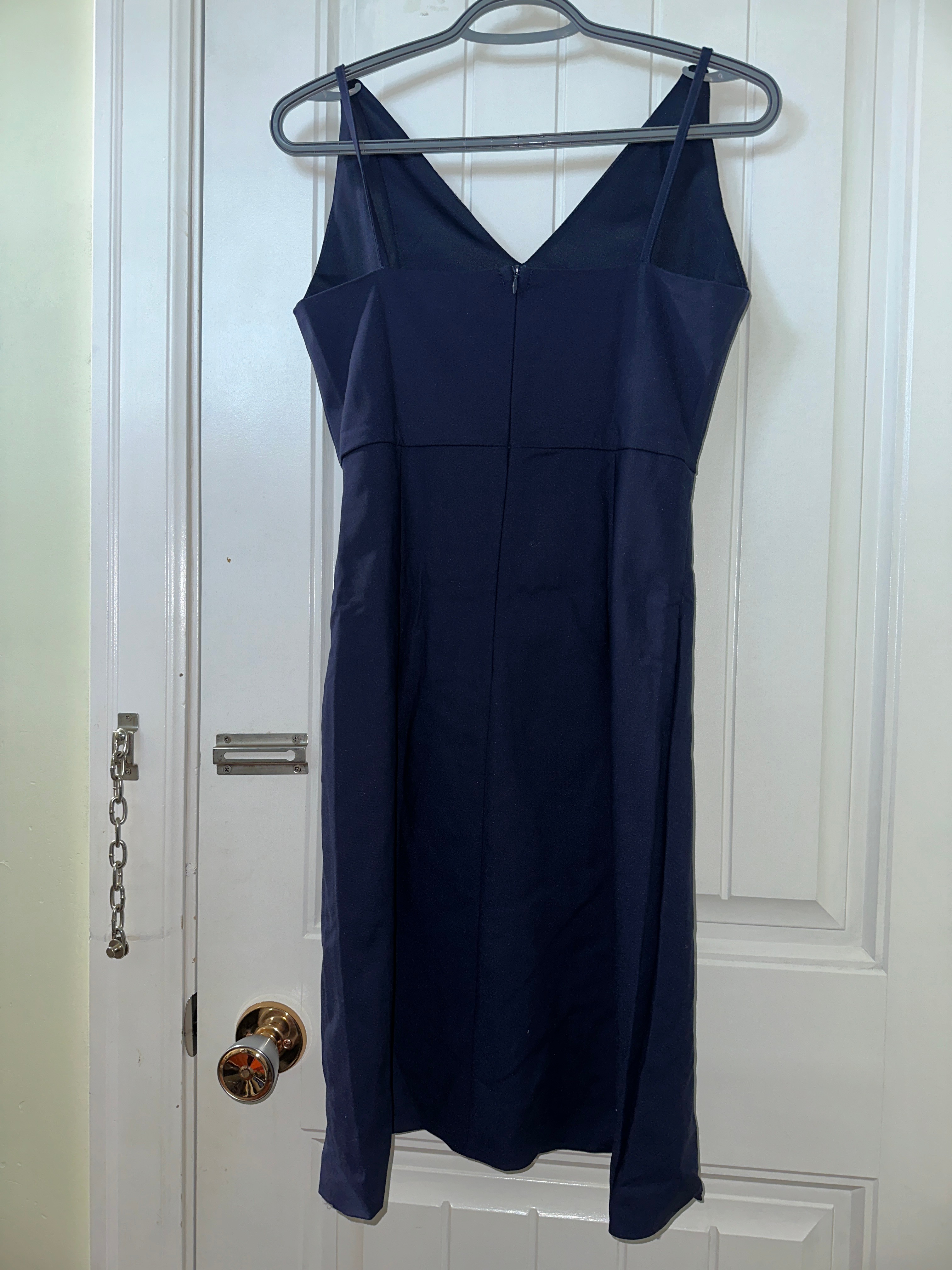 Bottomline - Blue V-Neck Ruched Dress - photo 2