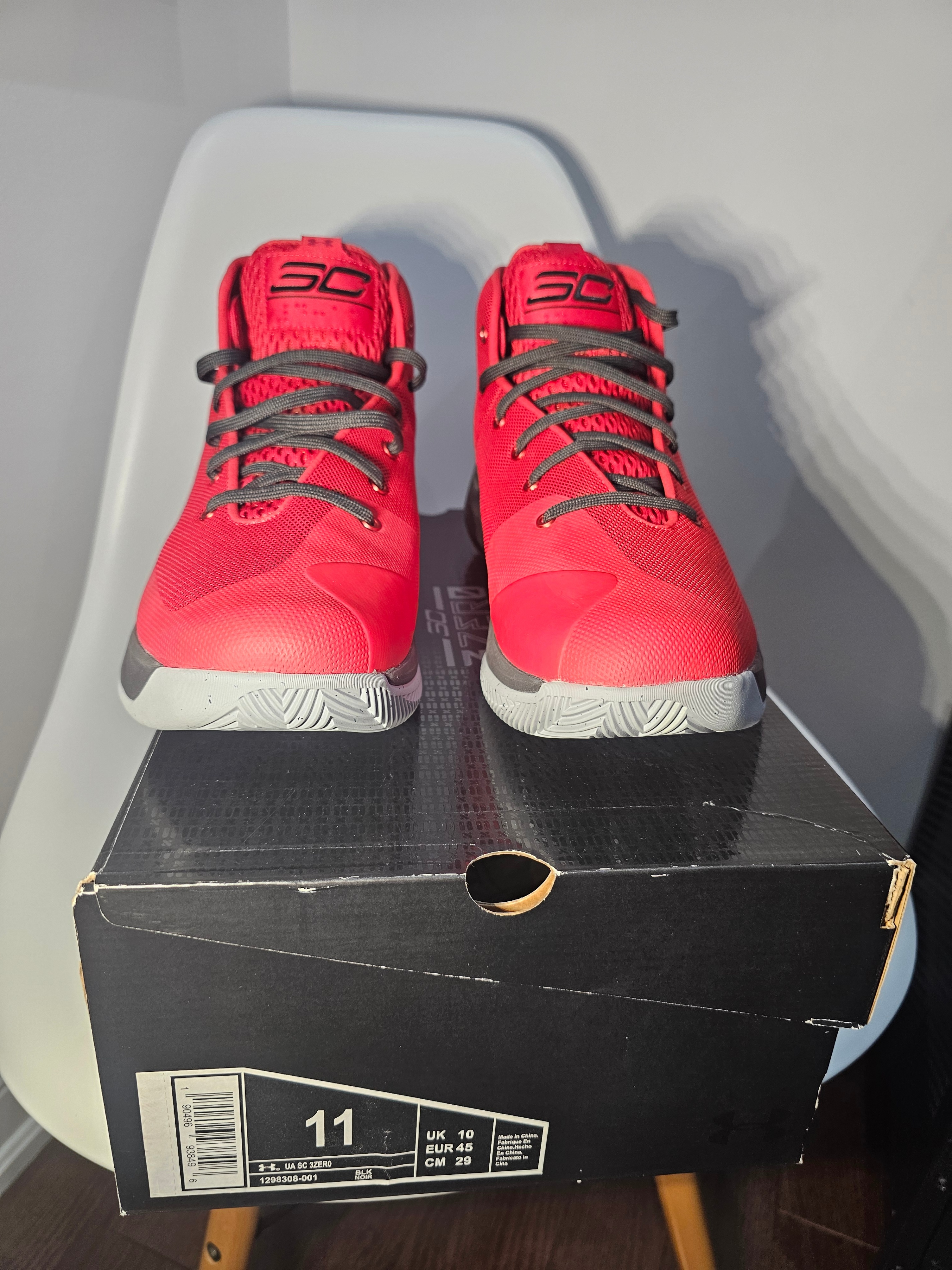 Under Armour SC30 Curry Basketball Shoes Red Size 11