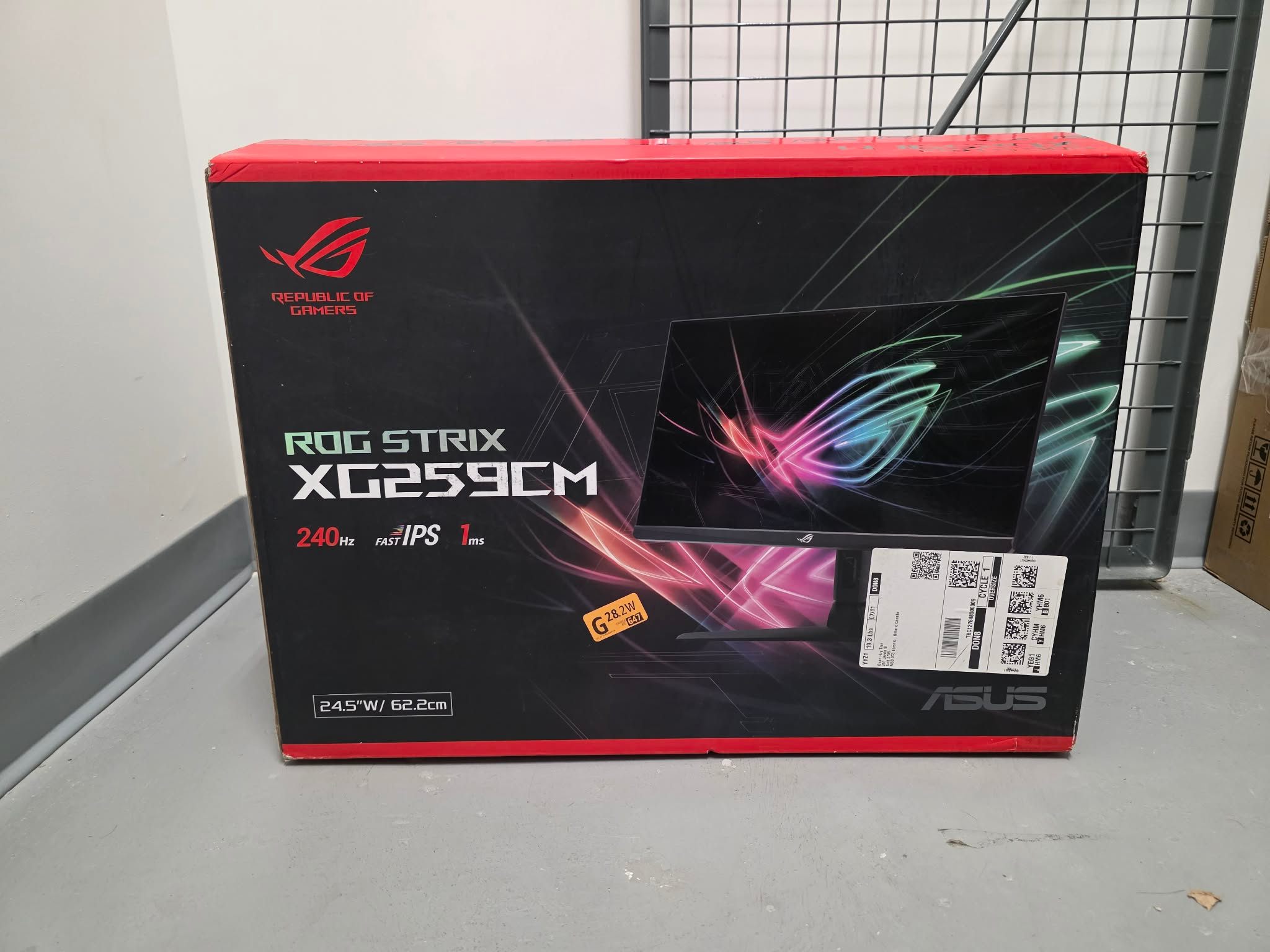 ASUS ROG Strix 24.5” 1080P 240Hz HDR Gaming-Monitor (XG259CM)