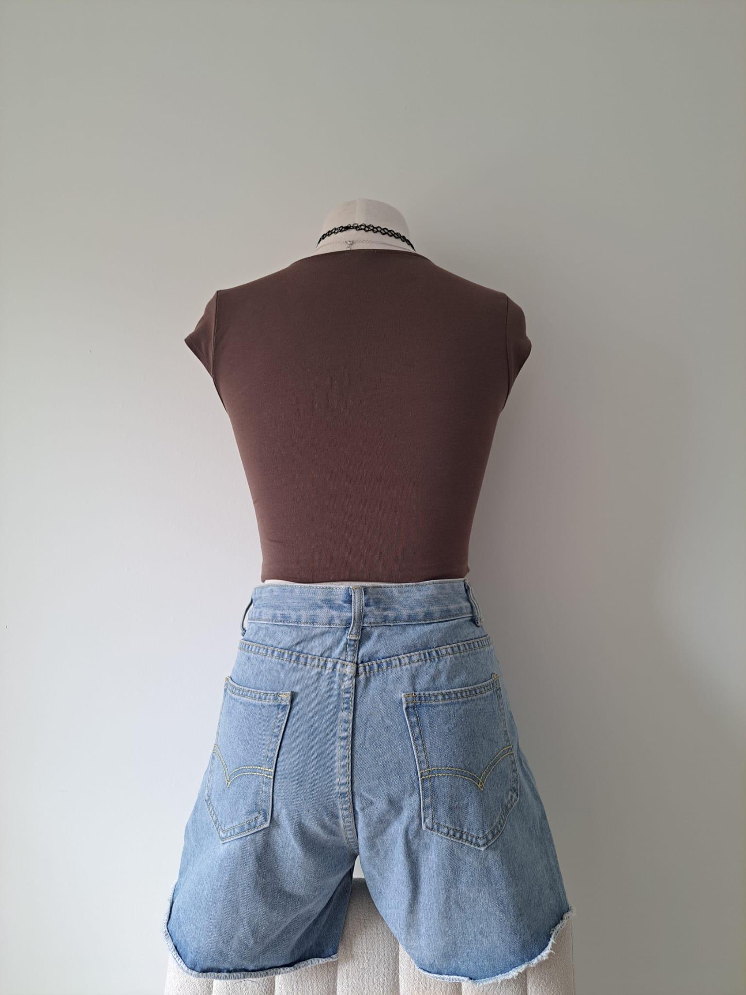☀️ Light Wash High Waisted Denim Shorts - photo 2