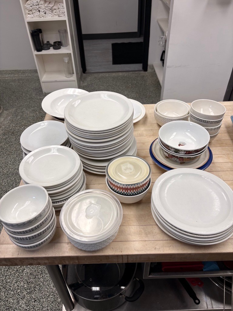 Assorted bowls and plates