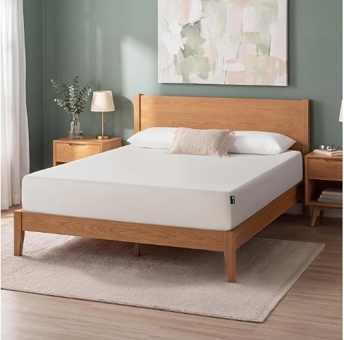 Zinus 12 Inch Queen Memory Foam Mattress & Bedframe