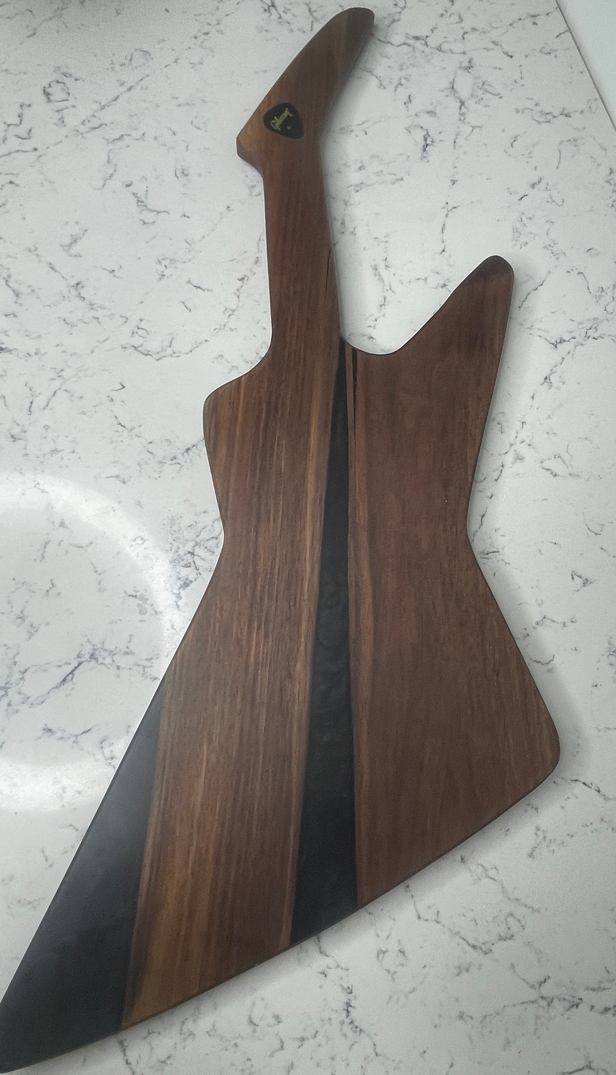 "Guitar"-Erie Board (Gibson Charcuterie Board w/ Black Epoxy) - photo 2