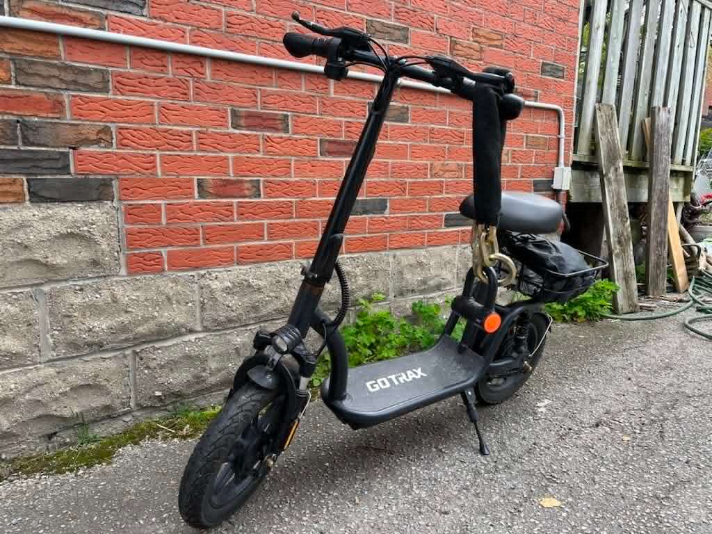 GOTRAX Electric Scooter with Seat and Basket