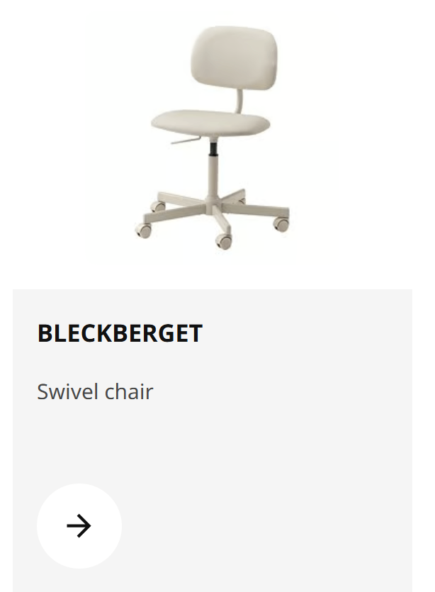 IKAE chair BLECKBERGET swivel chair