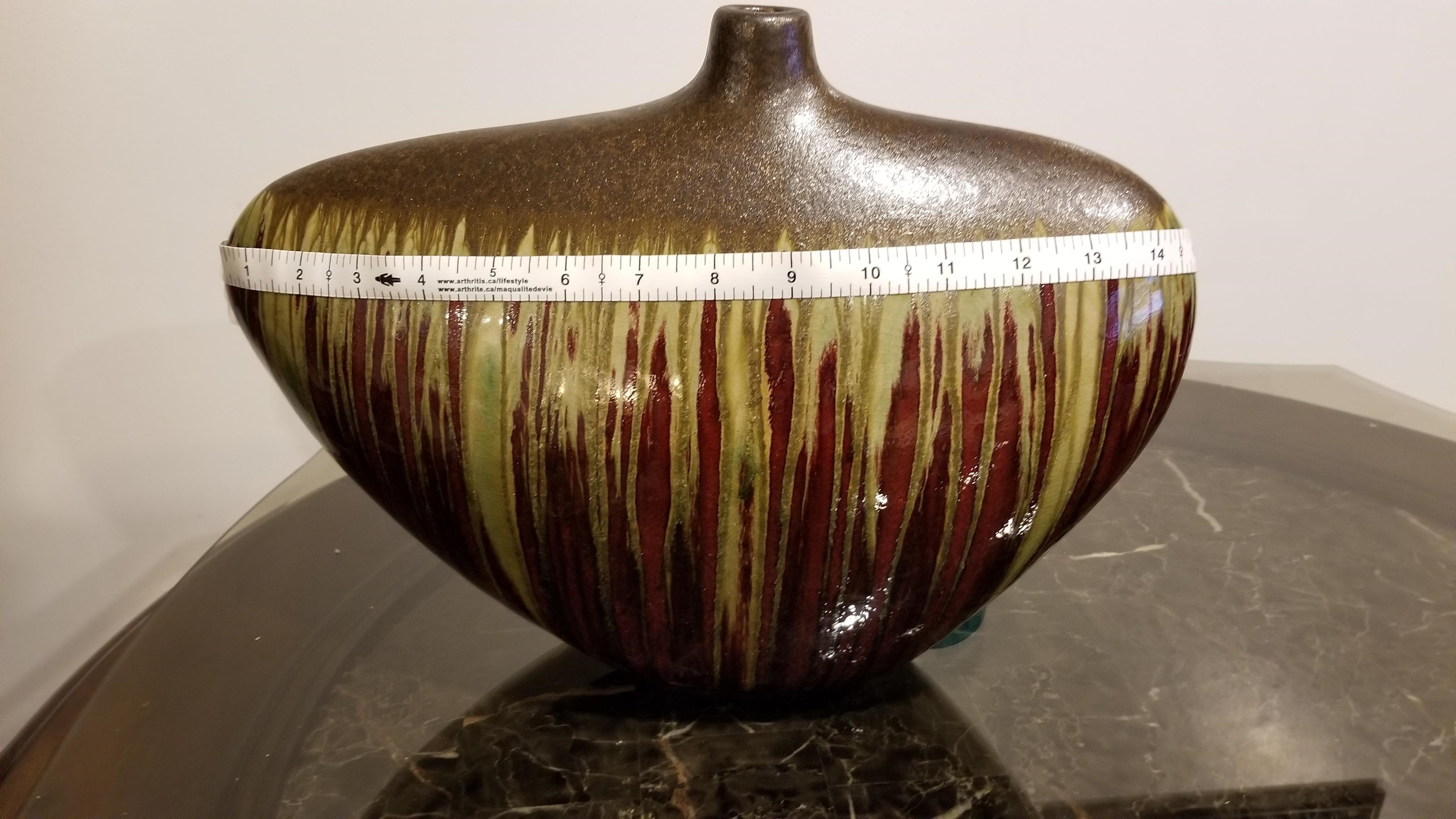 Unique Drip Glaze Ceramic Vase - photo 3