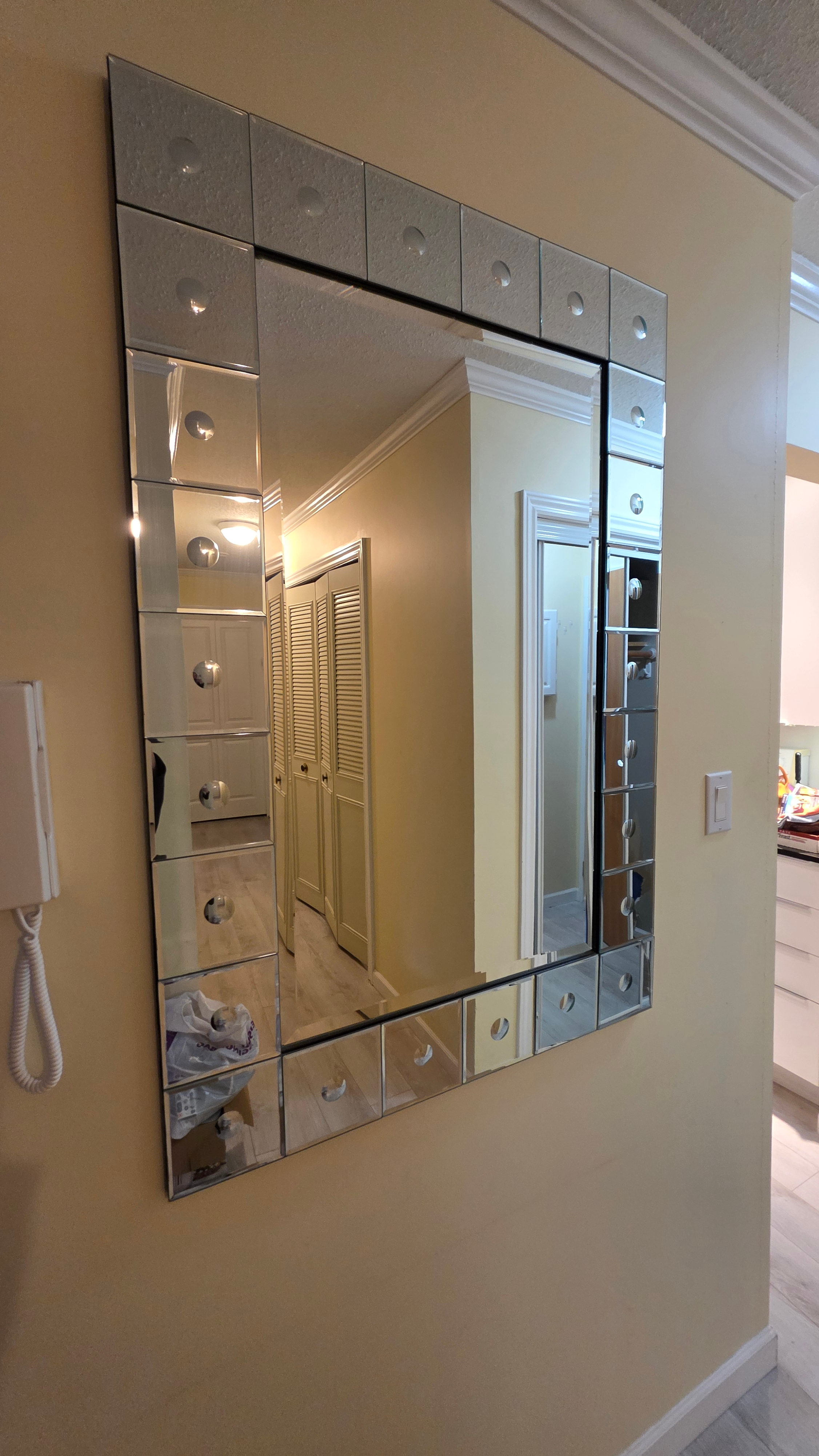 Decorative Wall Mirror with Beveled Edges