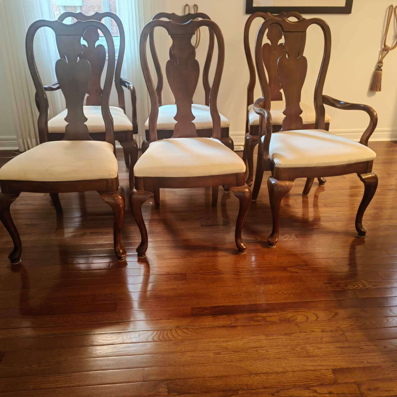 Dining Table and 6 Chairs Set - Extendable (Up to 94")