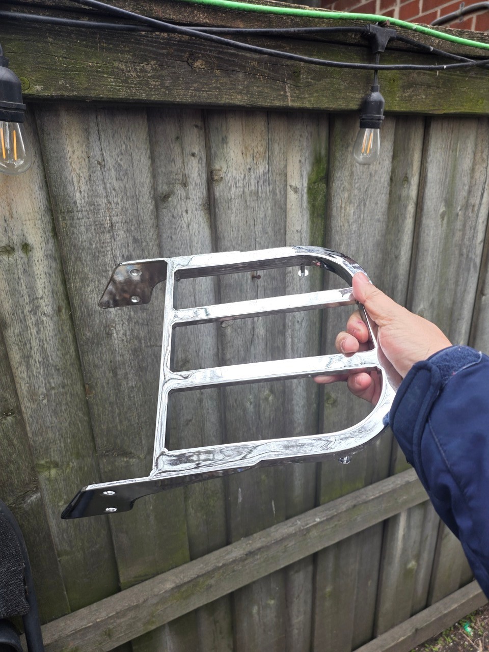 Chrome Motorcycle / ebike Rack