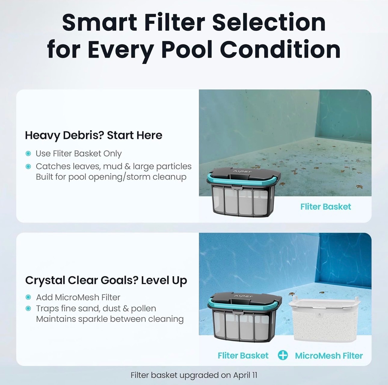AIPER Scuba X1 Cordless Robotic Pool Cleaner w/ Micromesh Filter - photo 3