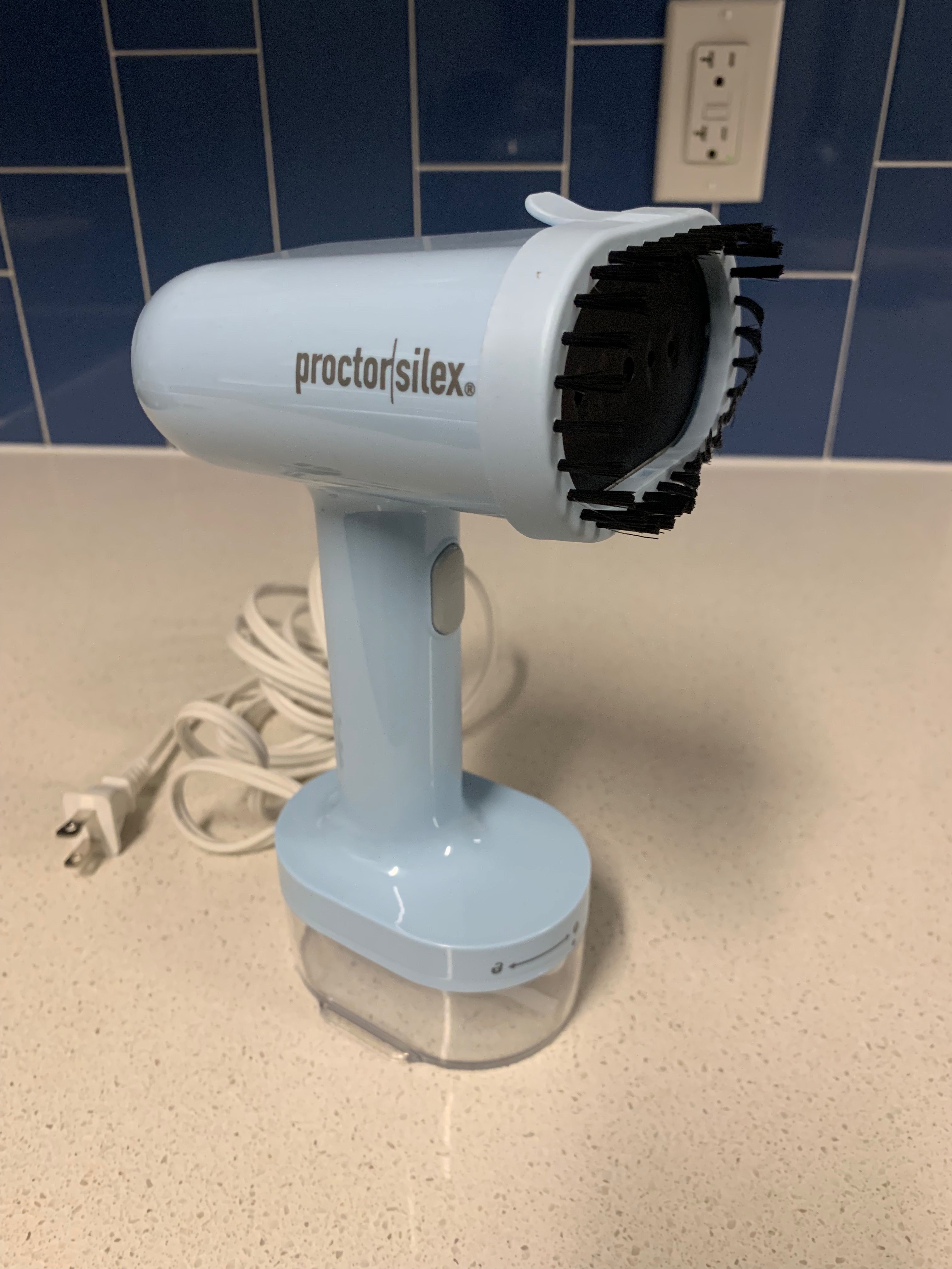 Proctor Silex Handheld Garment Steamer — Light Blue
