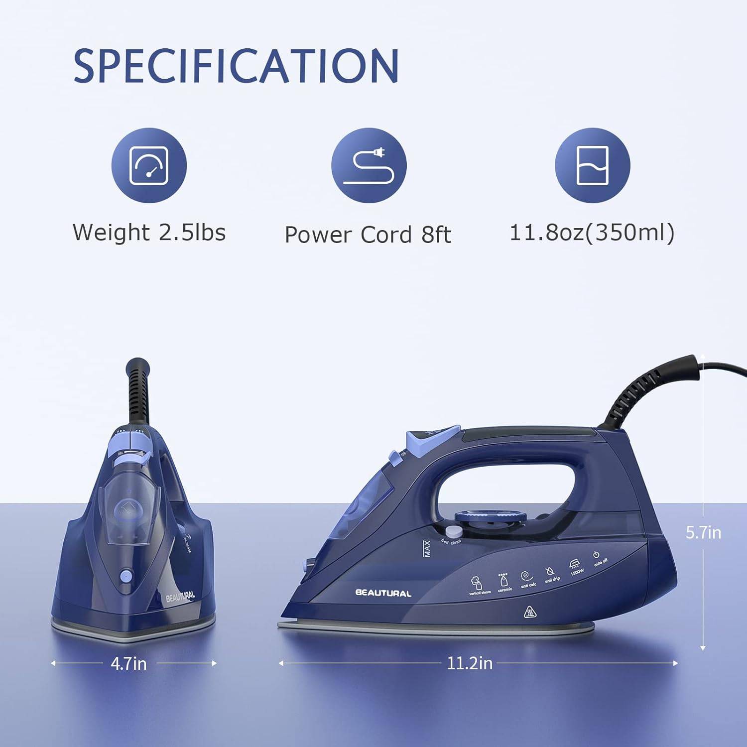 Beautural Steam Iron - photo 4
