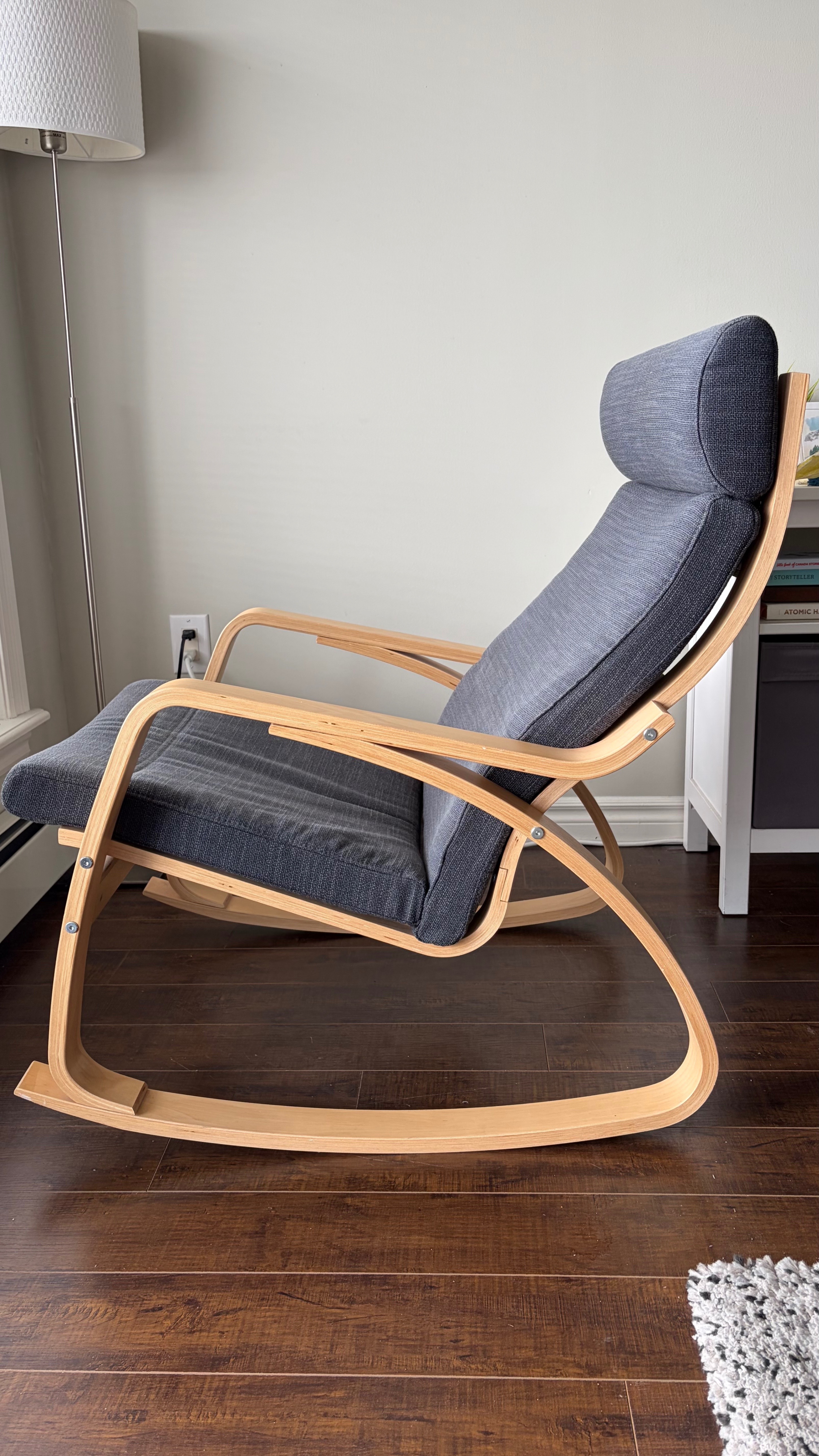 IKEA POÄNG Rocking Chair – Dark Grey Cushion - photo 3