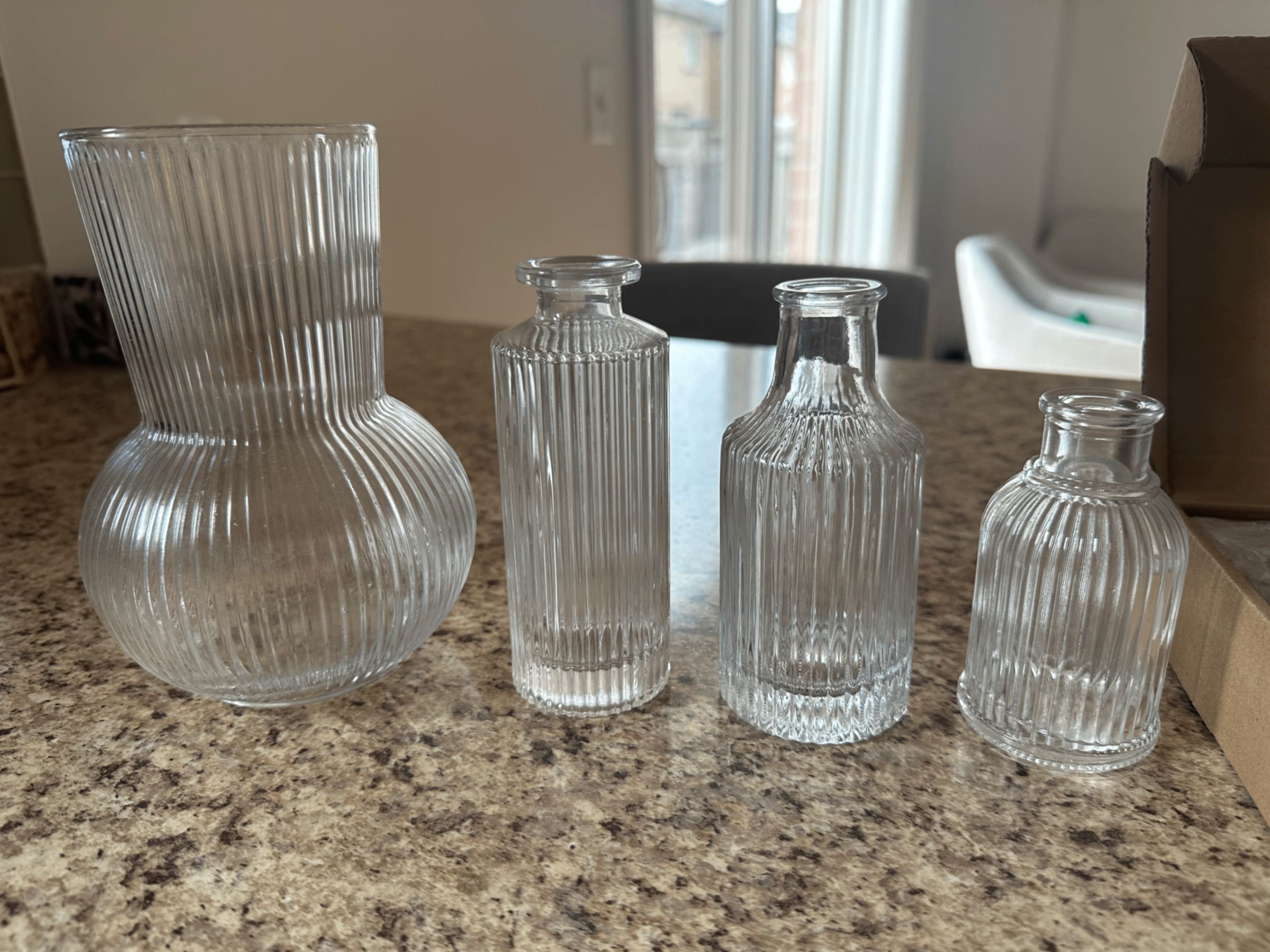 4 glass vessels + 6 candle holders - photo 2