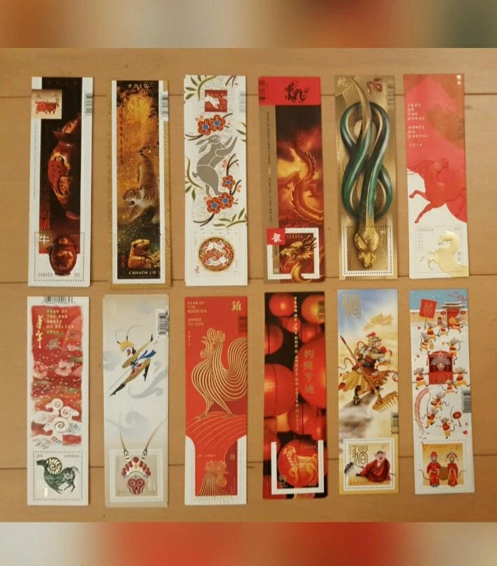 Mint Chinese Lunar Year Canada Stamps sheets 2009~2020