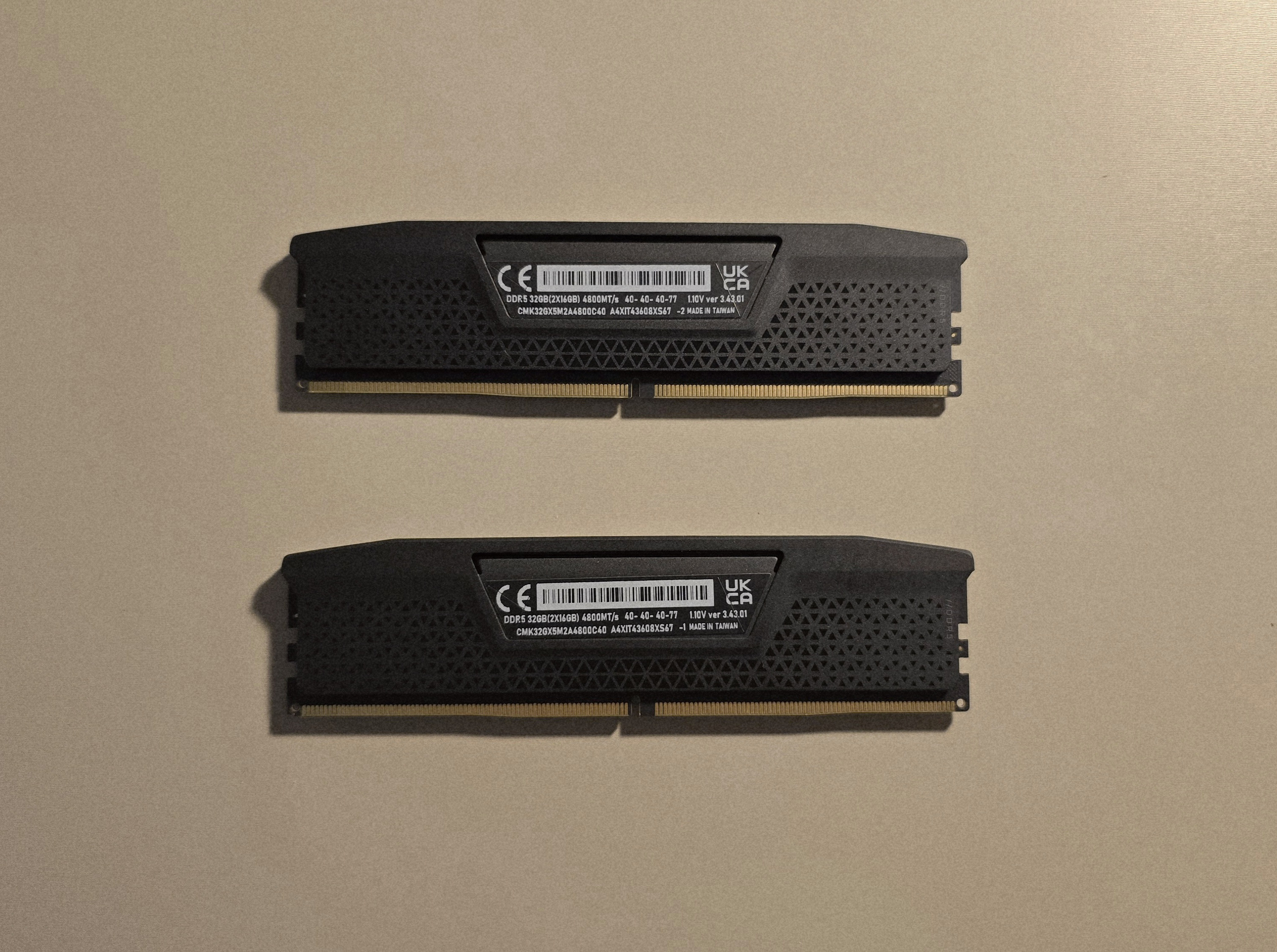 Corsair Vengeance DDR5 32GB RAM - 2 x 16GB 4800MT/s - photo 2