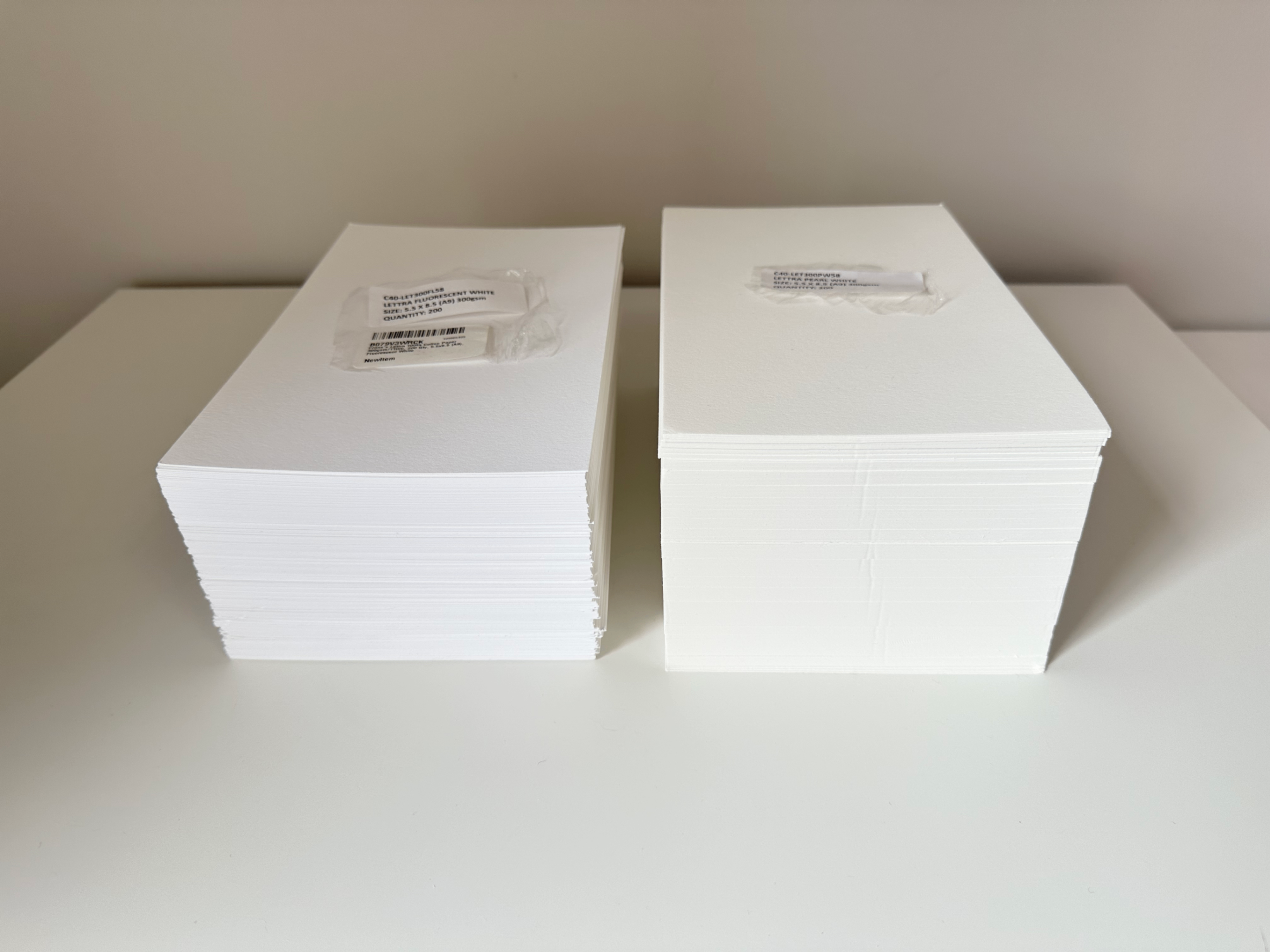 Crane’s Lettra Cotton Paper - Fluorescent white, Pearl White - photo 2