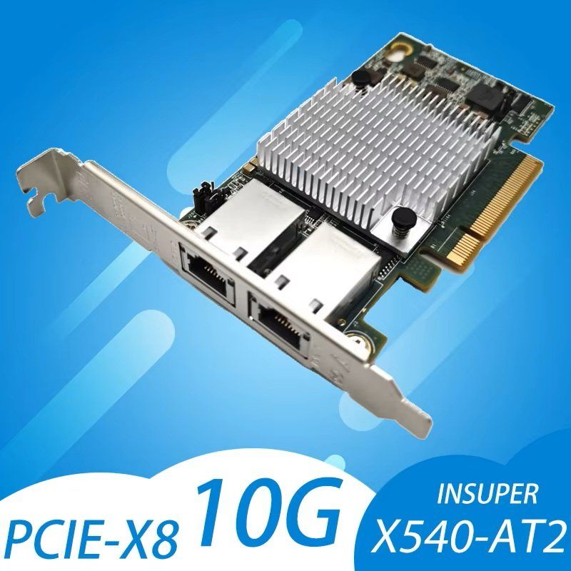 10Gb Base-T PCIe X8 dual Port RJ45 Network Adapter | Intel- X540