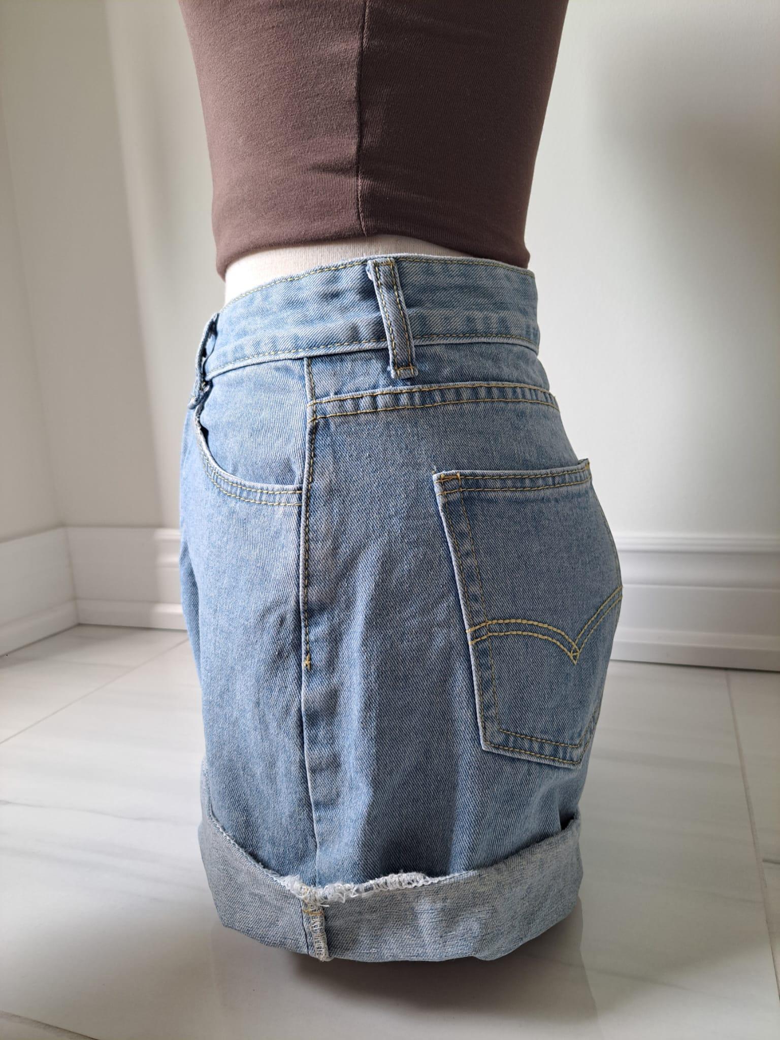 ☀️ Light Wash High Waisted Denim Shorts - photo 4