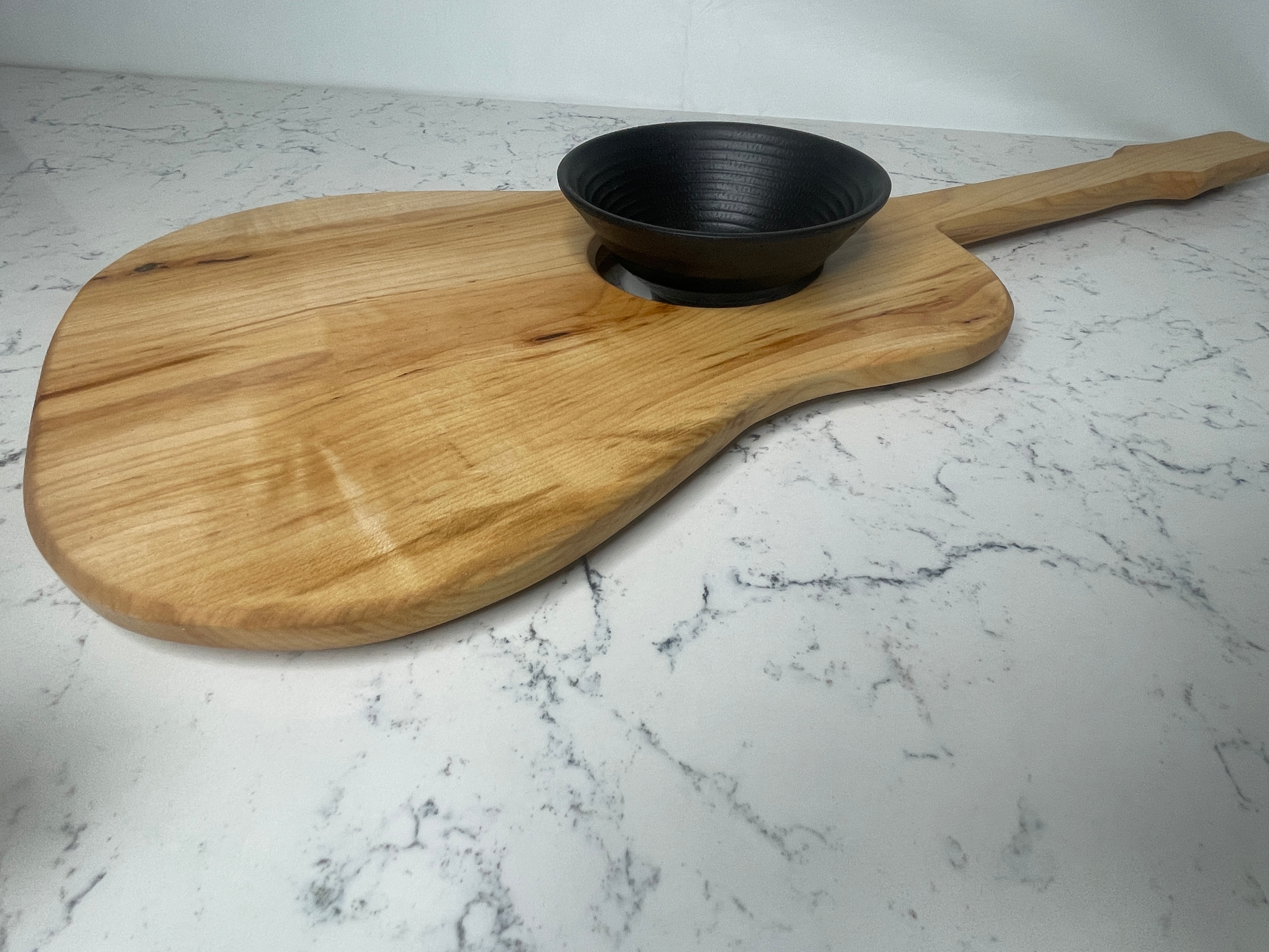 Acoustic Guitar Charcuterie Board w/ Dipping Bowl - photo 4