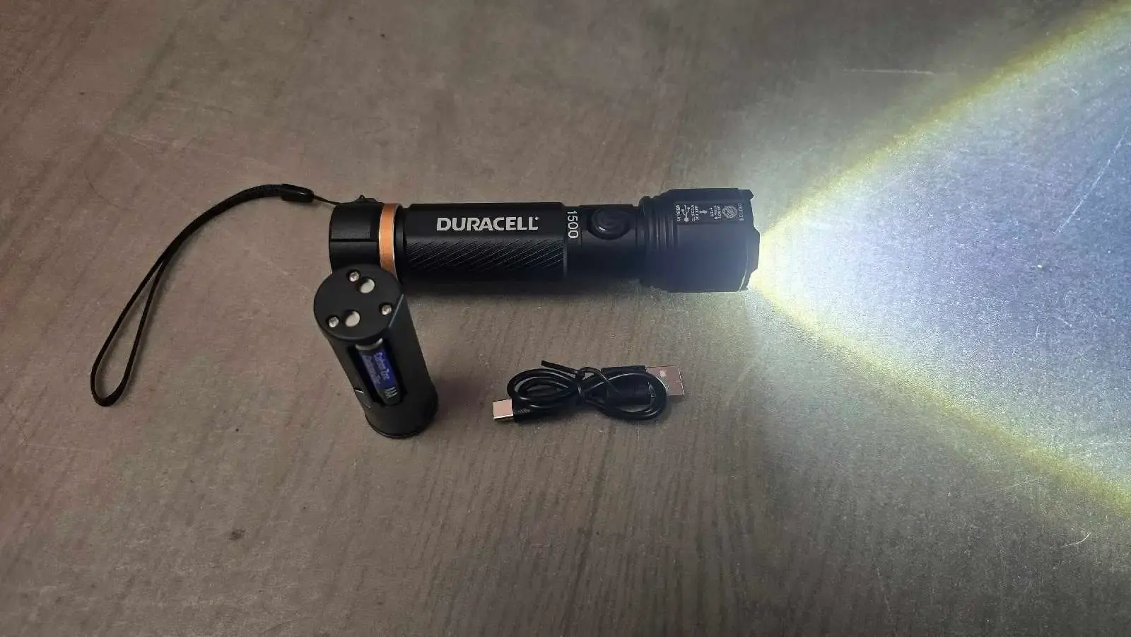 Duracell USB Rechargeable 1500 Lumen Flashlight (2 available)