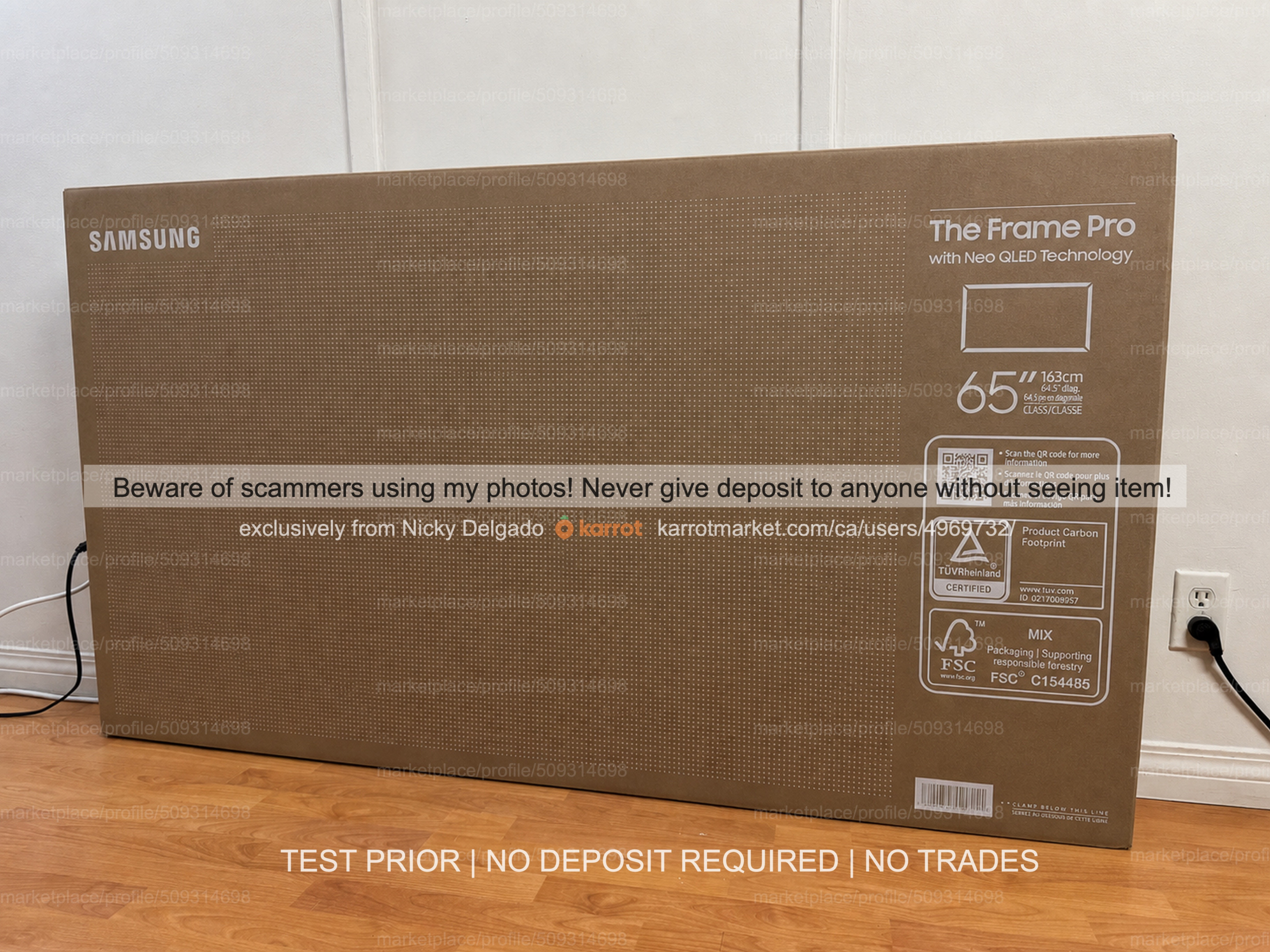 Samsung 65" Frame Pro Neo QLED 4K Art TV – QN65LS03F | 120Hz
