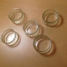 5 Glass Ramekins