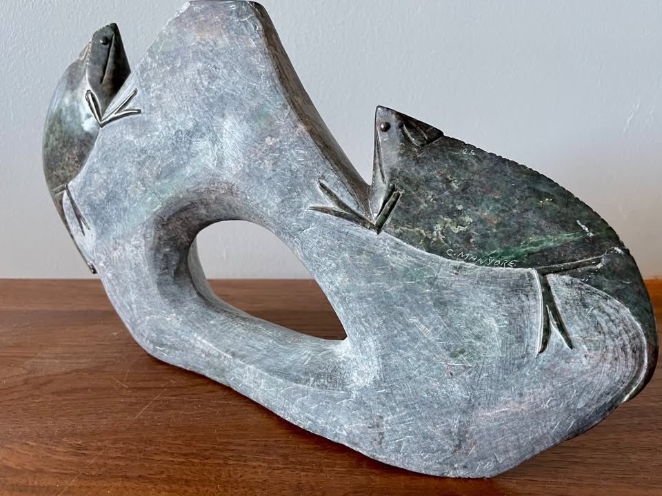 Signed C. Manyore - Shona Serpentine Sculpture - photo 2