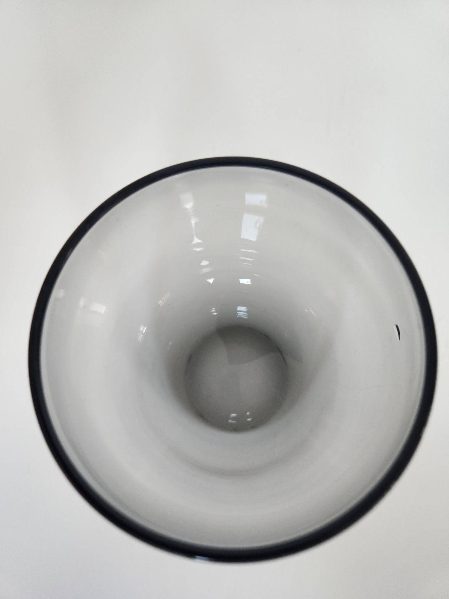 Smoked Glass Roly Poly Lowball Tumblers-Vintage Barware (5 set) - photo 3