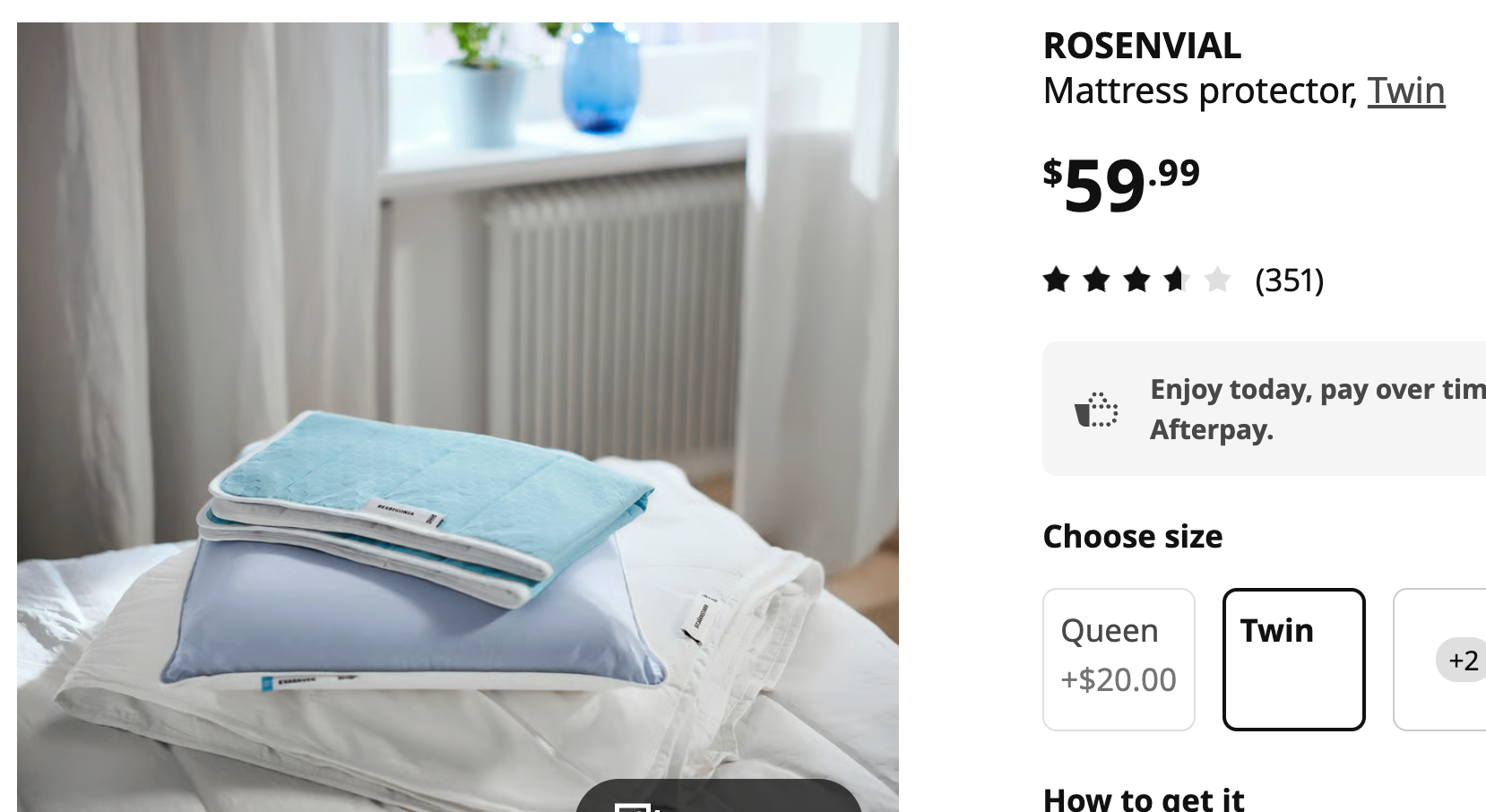 IKEA ROSENVIAL Twin Mattress Topper 97 cm x 190 cm (BNIP) - photo 3