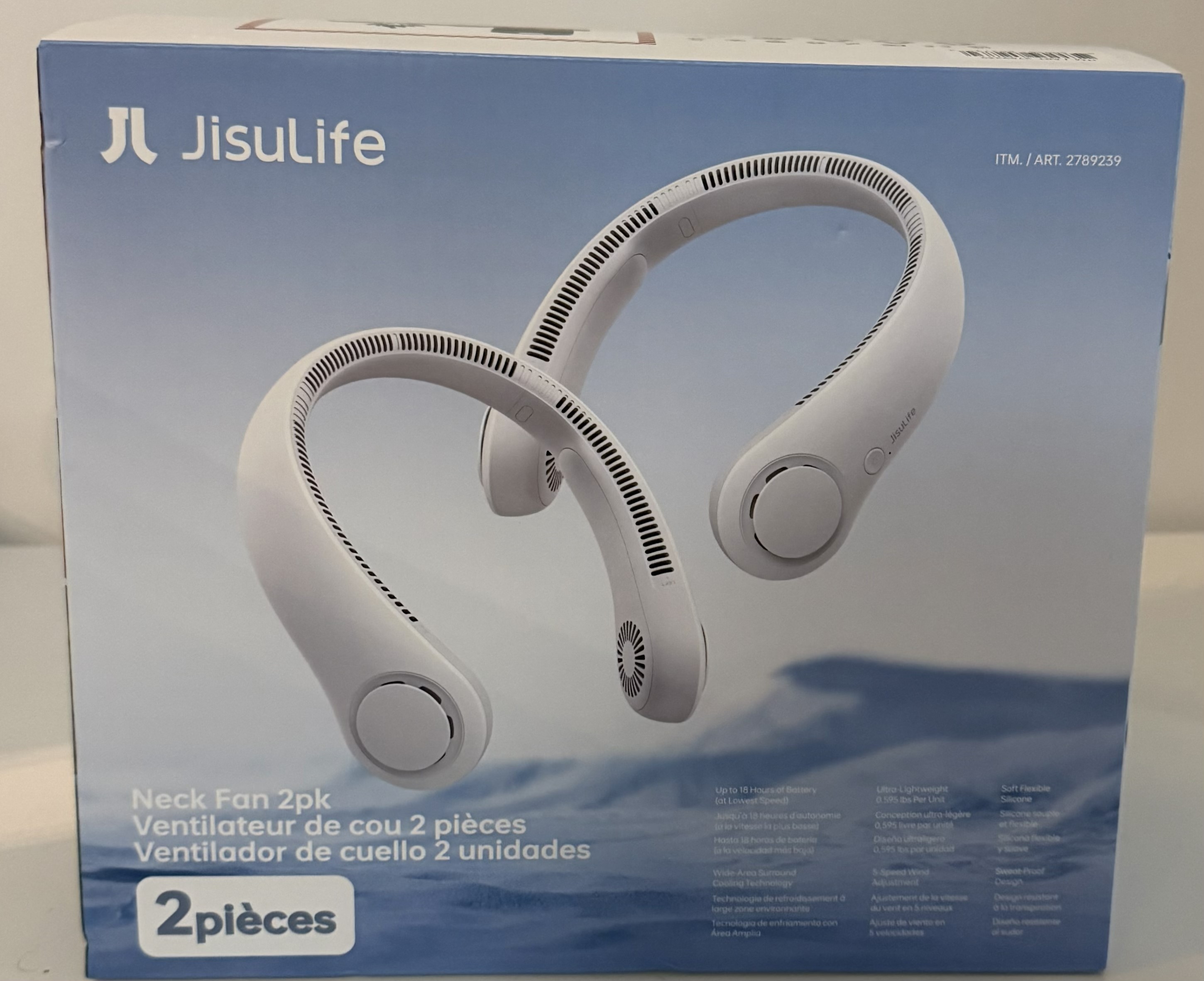 JisuLife Neck Fan 2pk