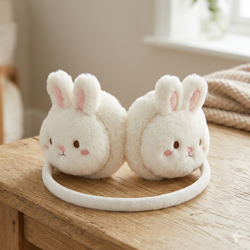 Cute Bunny Plush Warm Earmuffs