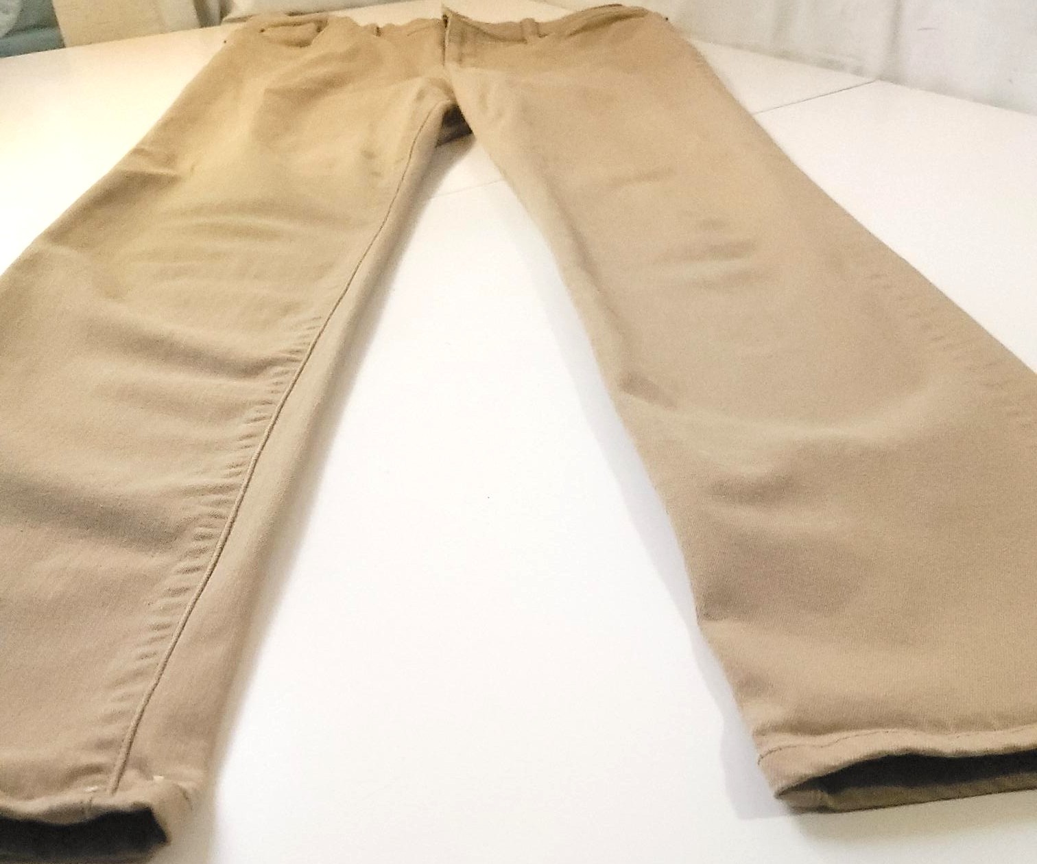 LAUREN JEANS Ralph Lauren Tan Mid Rise Straight Leg Pants Size 8 - photo 2