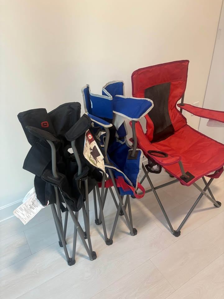 3 Outbound Folding Chairs with Cup Holders - photo 5