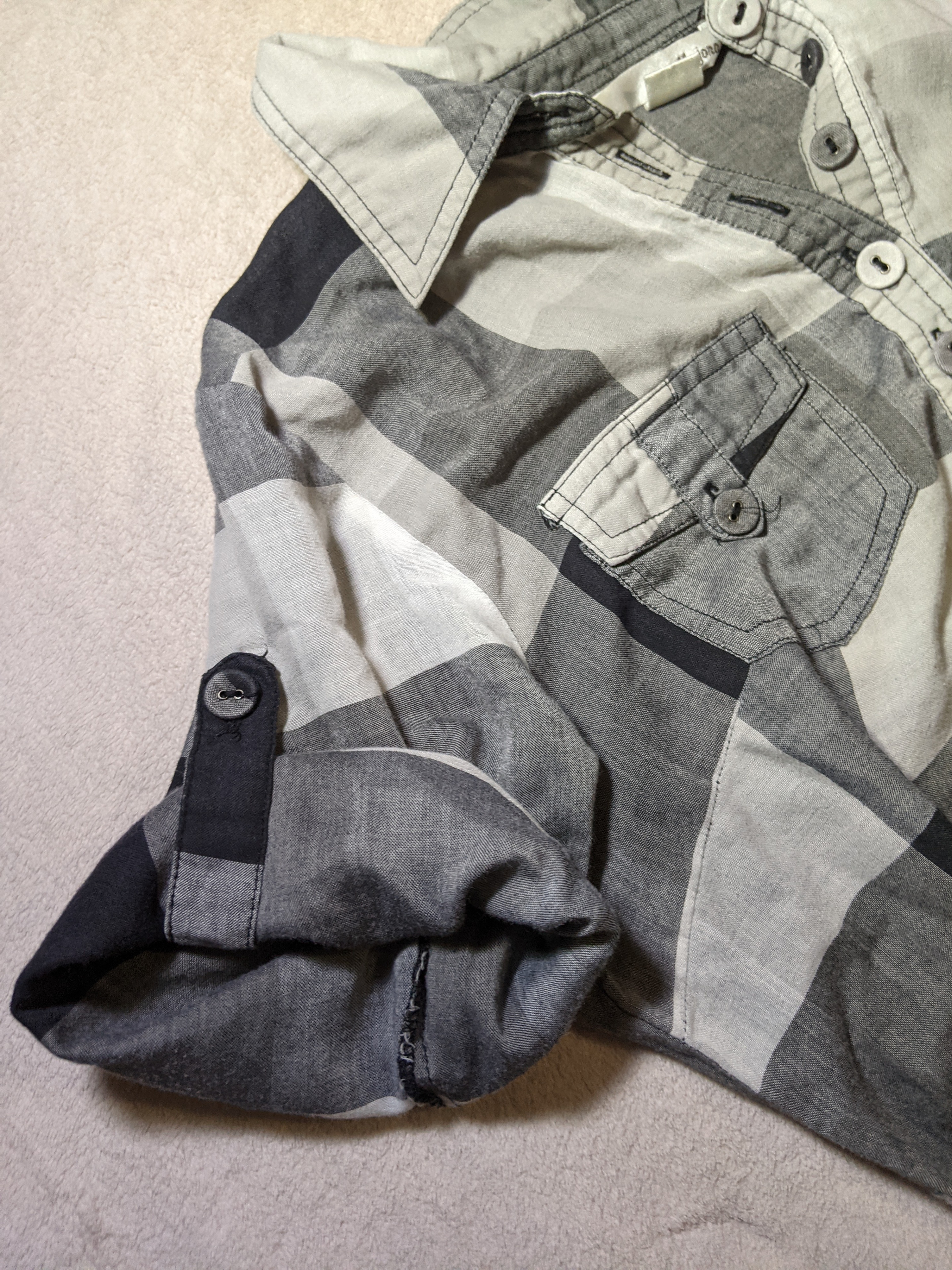 Gray plaid tunic - photo 5