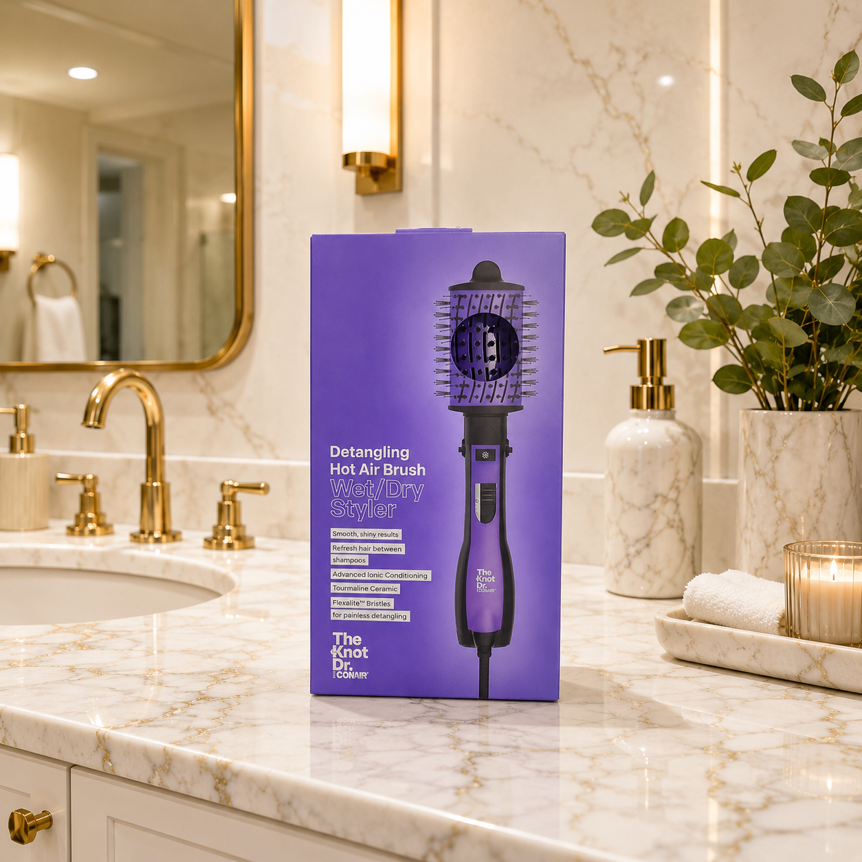 Retail Price $113-Sealed Unopened The Knot Dr Hot Air Brush