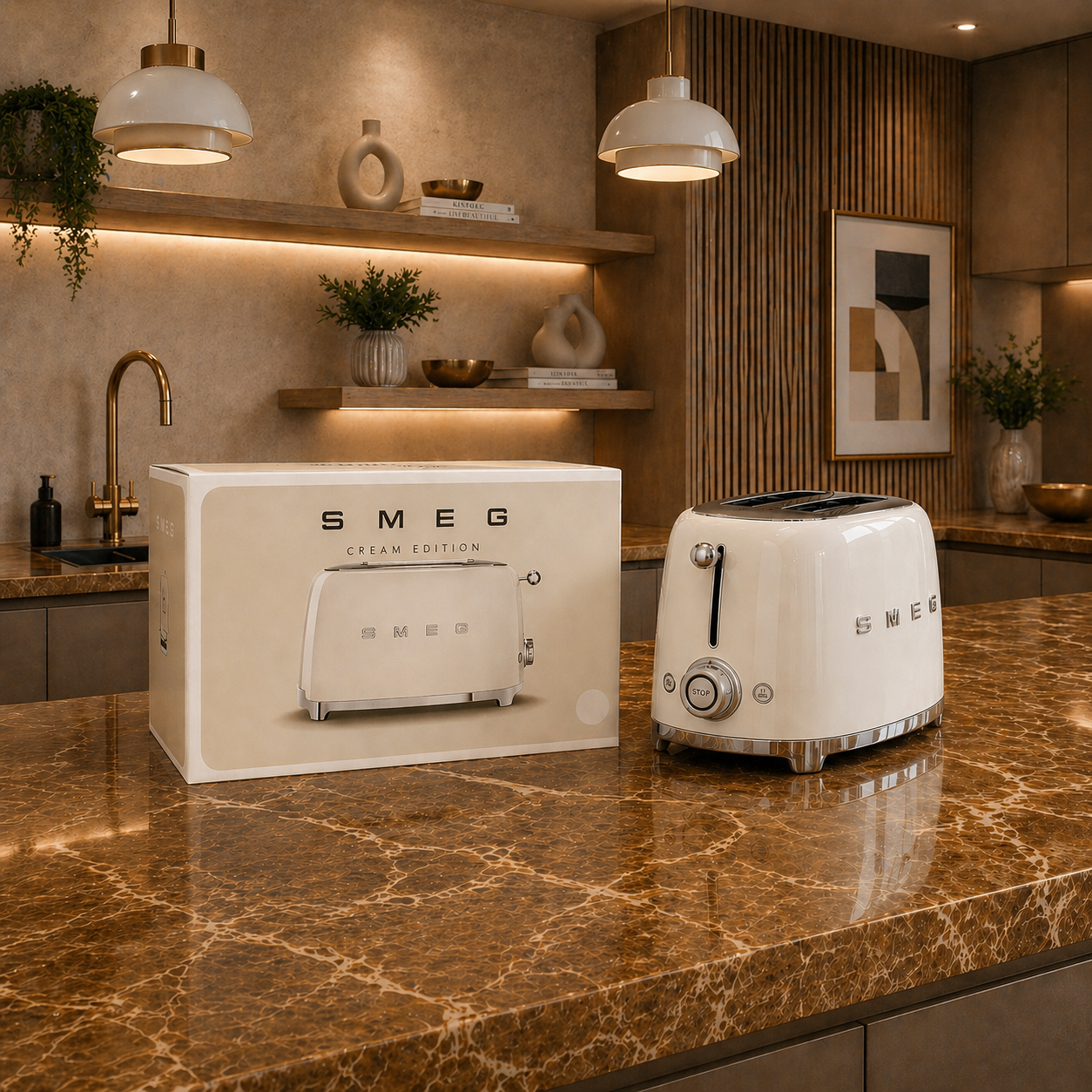 Store Price $340-SEALED UNOPENED Smeg 50's 2-Slice Toaster