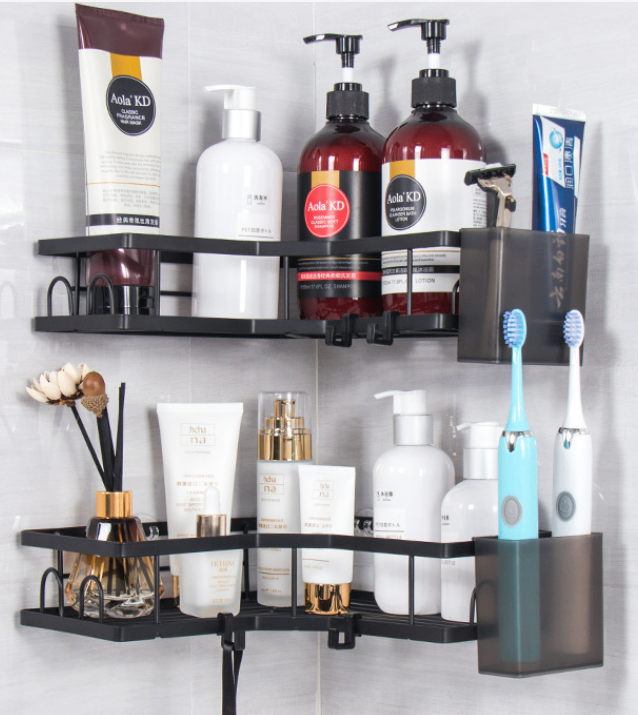 A Set of 2 Metal Shower Shelf Set - photo 2