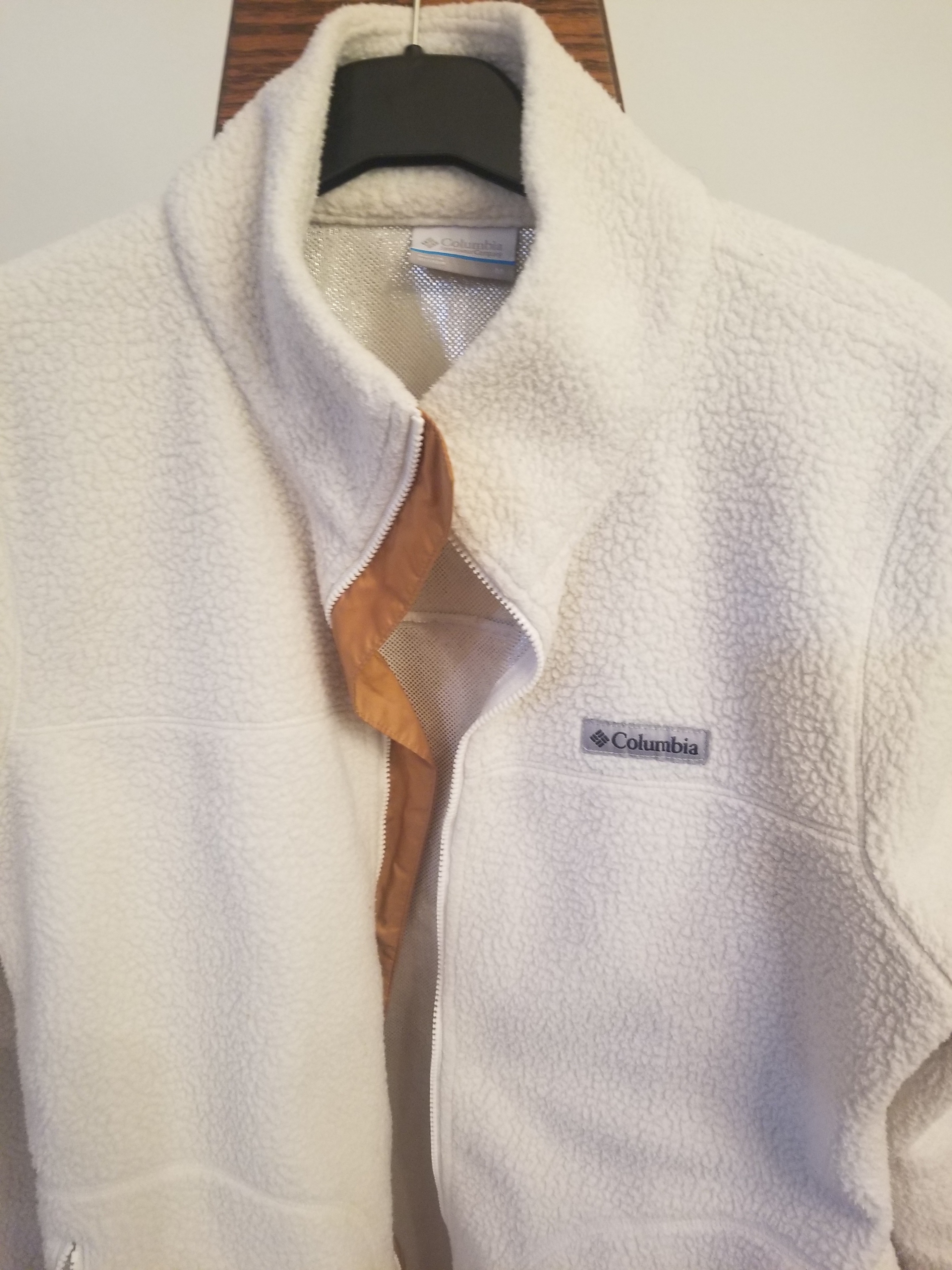 Columbia Fleece Jacket - Cream - Women's Medium