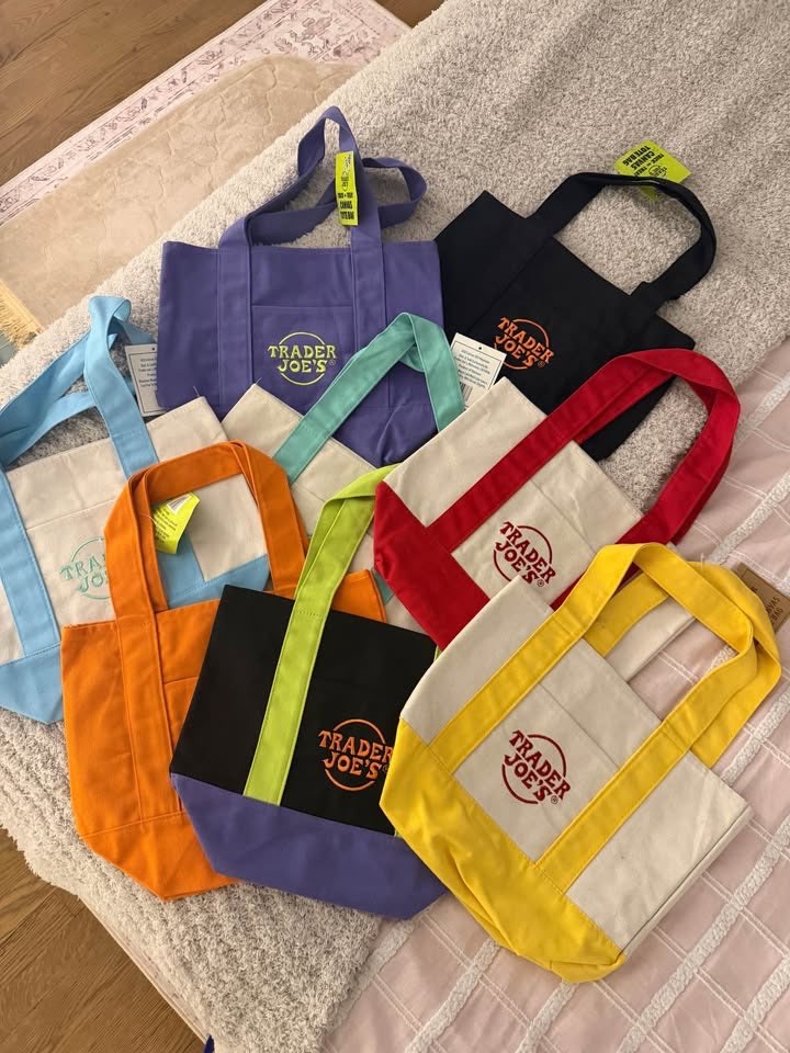 Trader Joe's mini tote bags