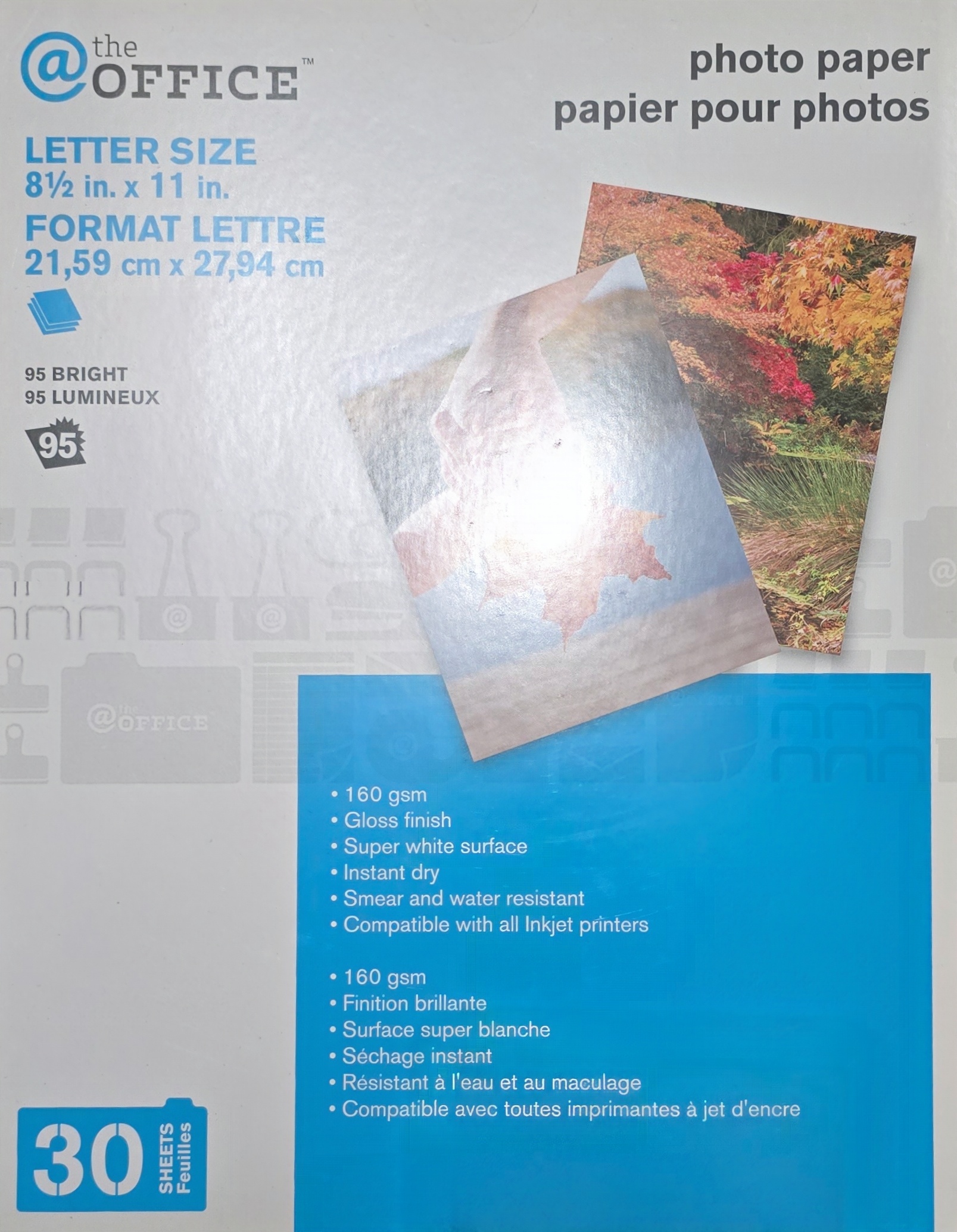 The Office Photo Paper, Letter Size, 30 Sheets