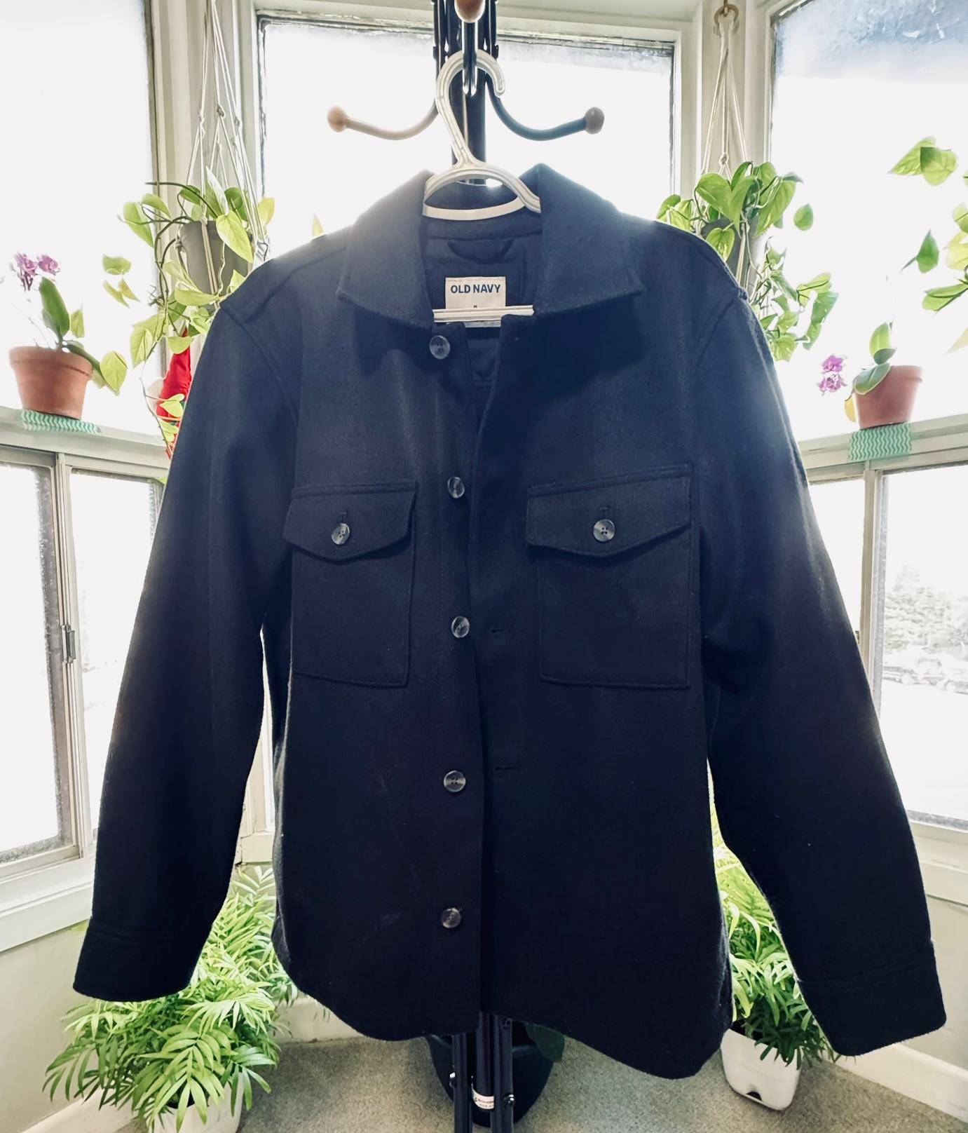 Old Navy Black Shacket - Size L