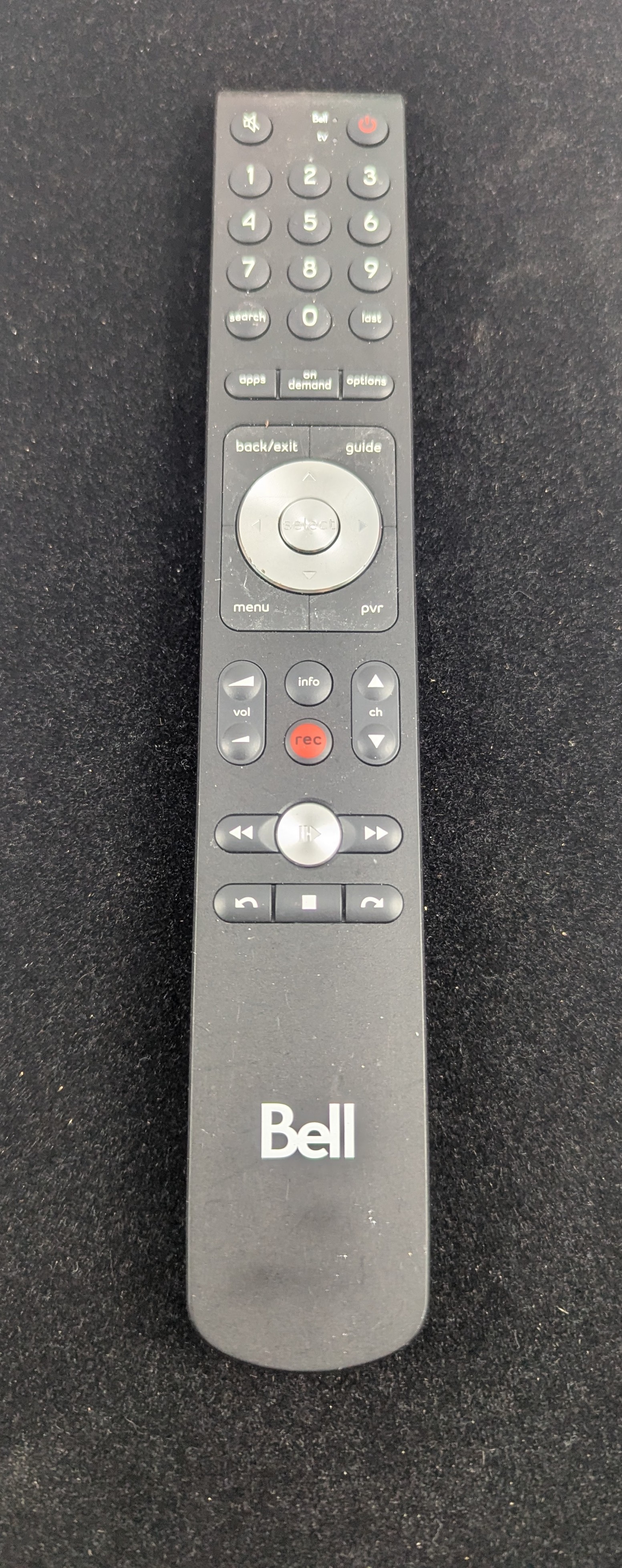 BELL FIBE TV Slim Replacement Remote Control