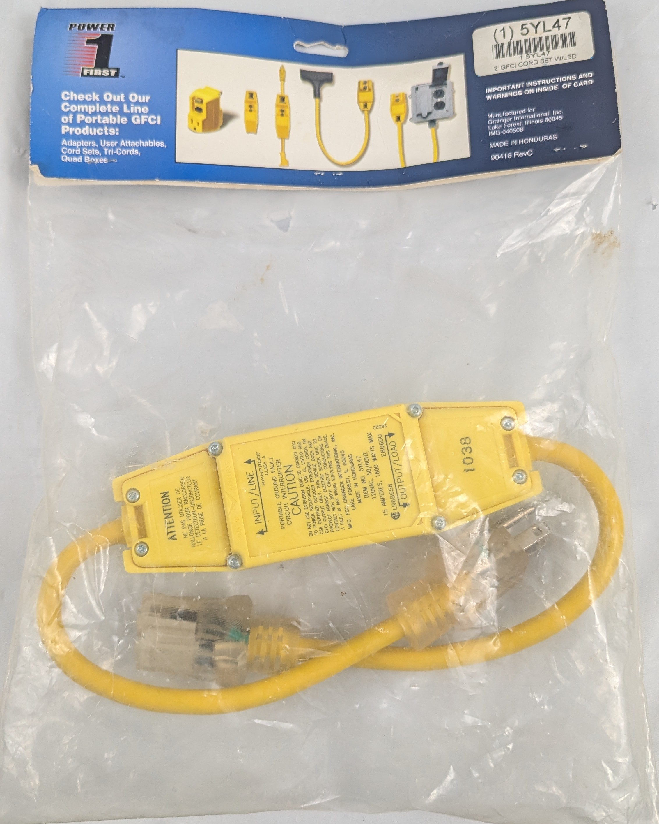 NEW Power 1st Portable GFCI Inline UL CSA - photo 2