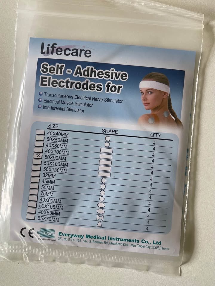 TENS Unit Electrode Pads - Self Adhesive 20x90mm